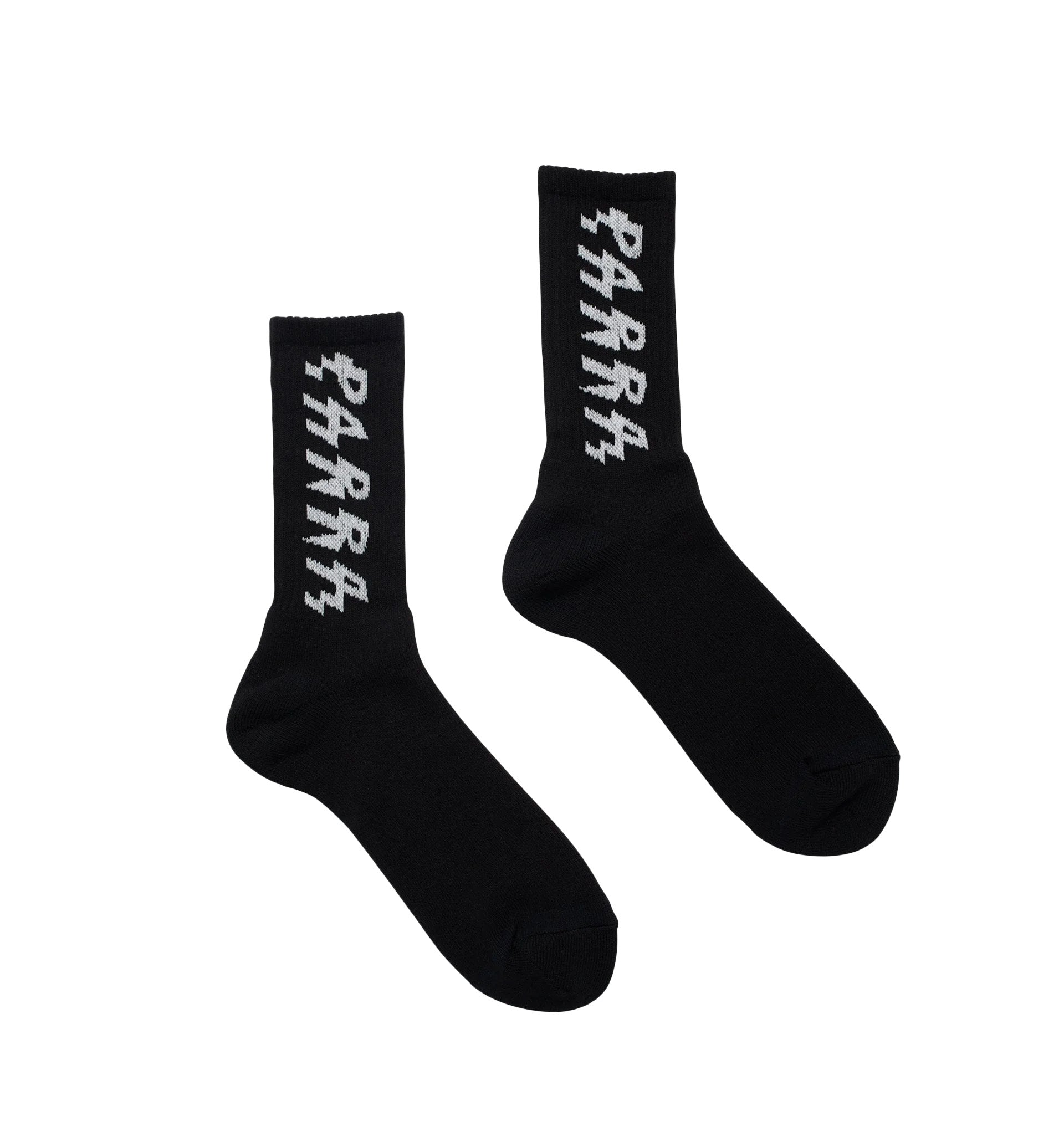 By Parra Spiked Logo Crew Socks 'Black'