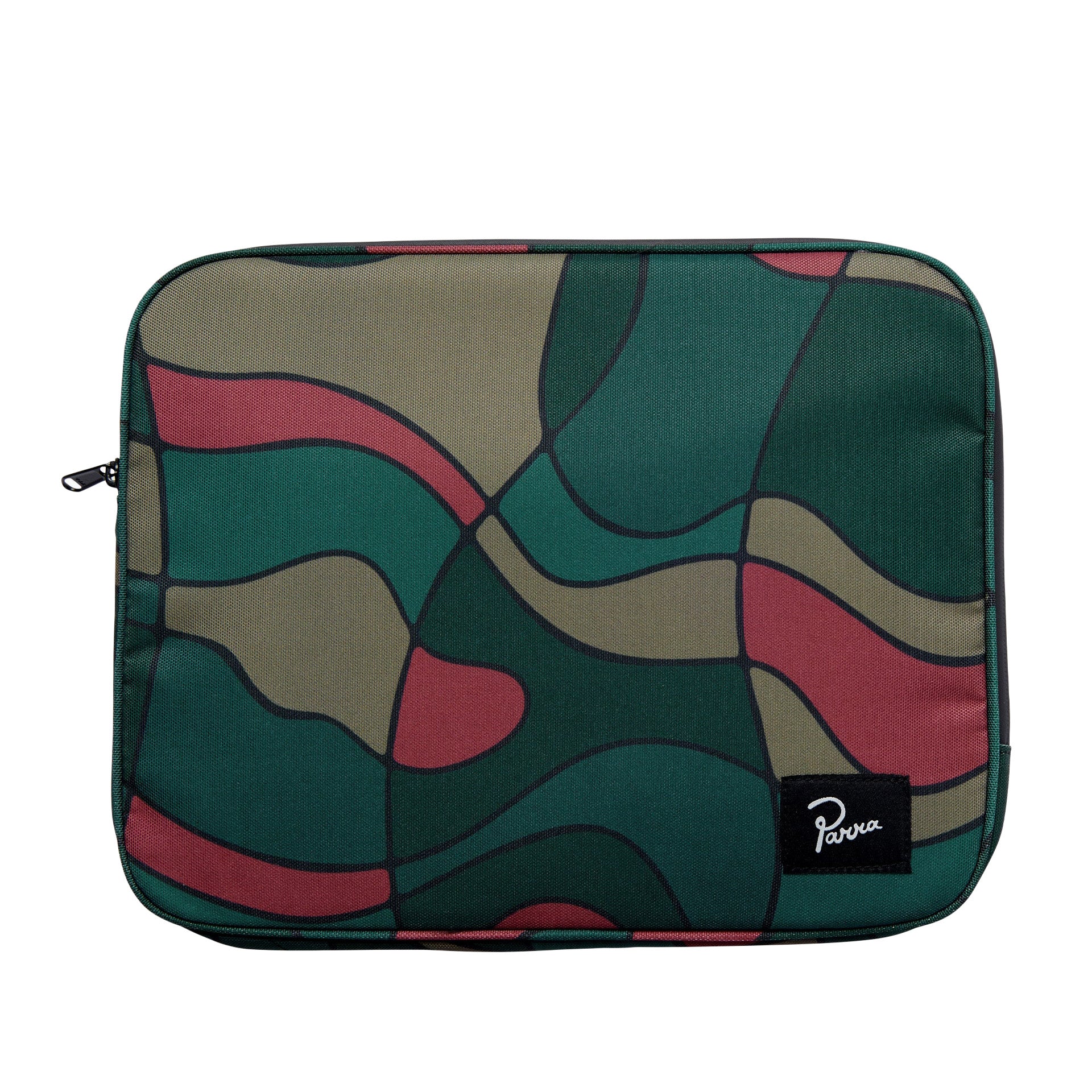 By Parra Trees In Wind Laptop Sleeve 'Camo Green'