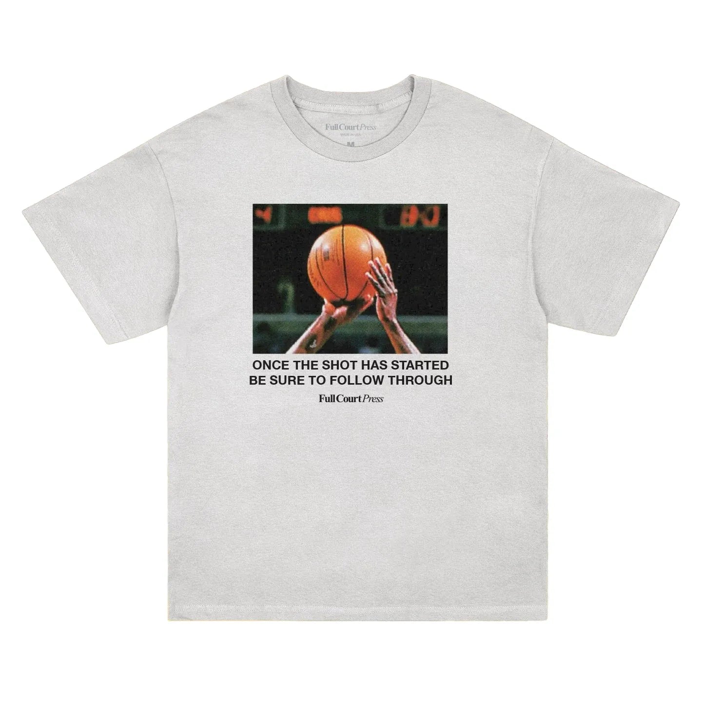 Full Court Press Follow Through Tee 'White'