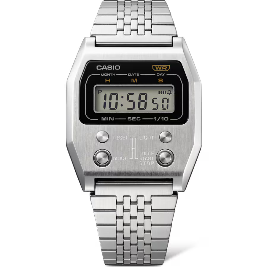 Casio A1100D-1VT Watch 'Stainless Steel'