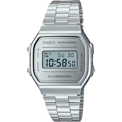 Casio Vintage A168WEM-7VT “Resin/Chrome Plated”