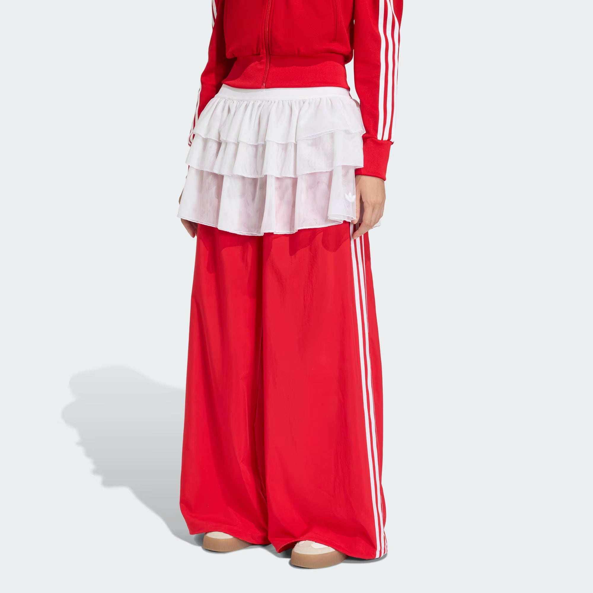 adidas Original Lace Adilennium FB TP Trousers 'Better Scarlet'
