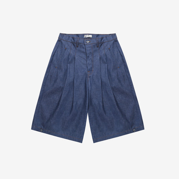Art Community Diptych Japanese Denim Jort 'Purple Indigo'