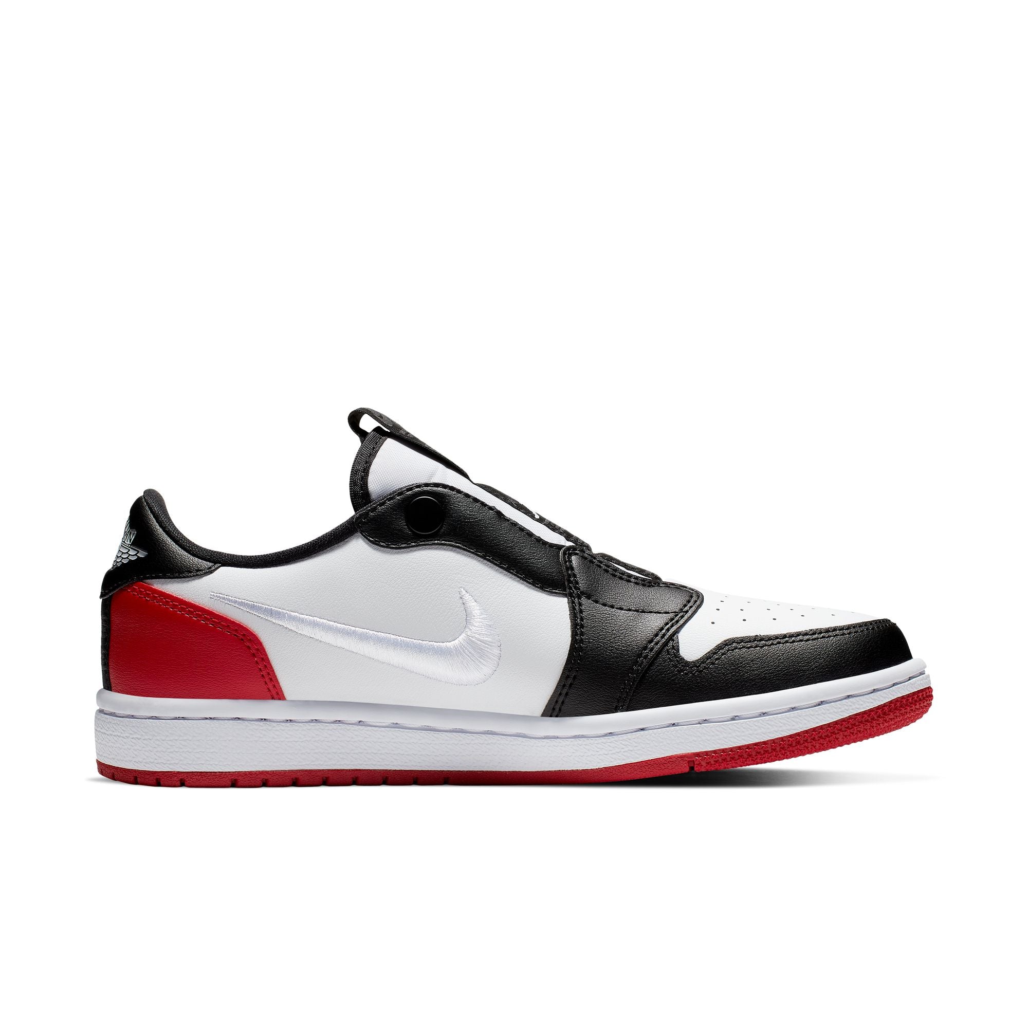 Womens Air Jordan 1 Retro Low Slip 'White/Gym Red'