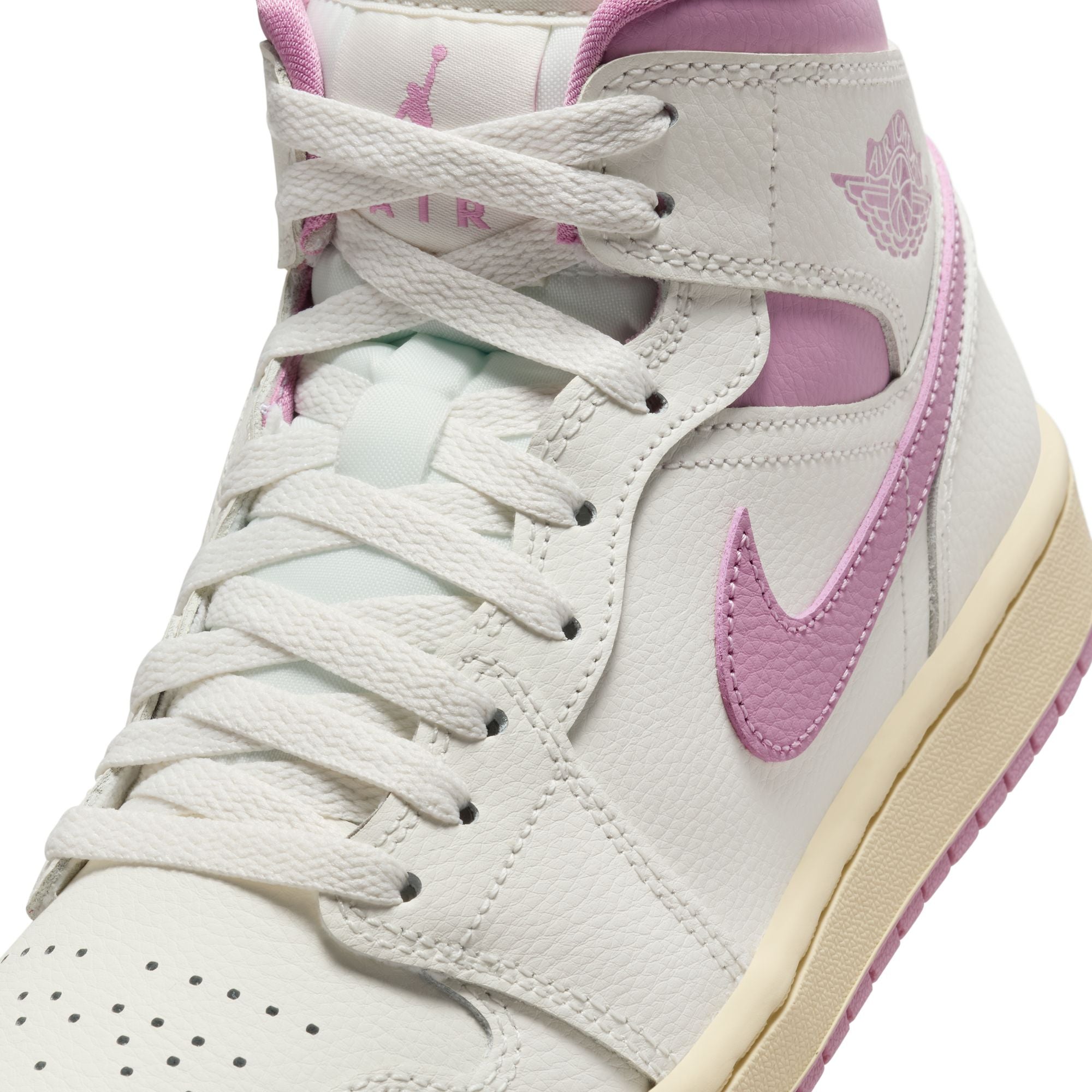 Womens Air Jordan 1 Mid 'Sail/Orchid'