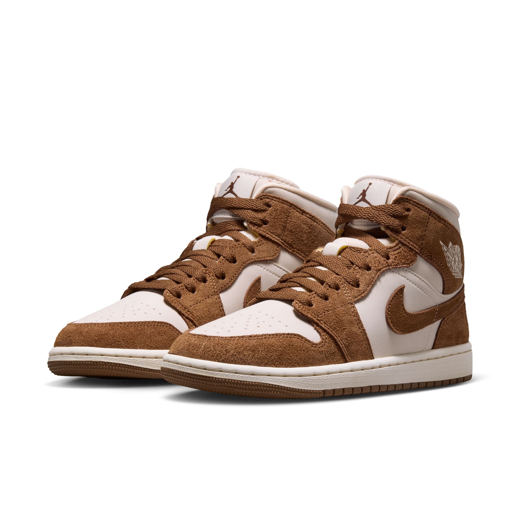 Womens Air Jordan 1 Mid 'Light British Tan Chalk'