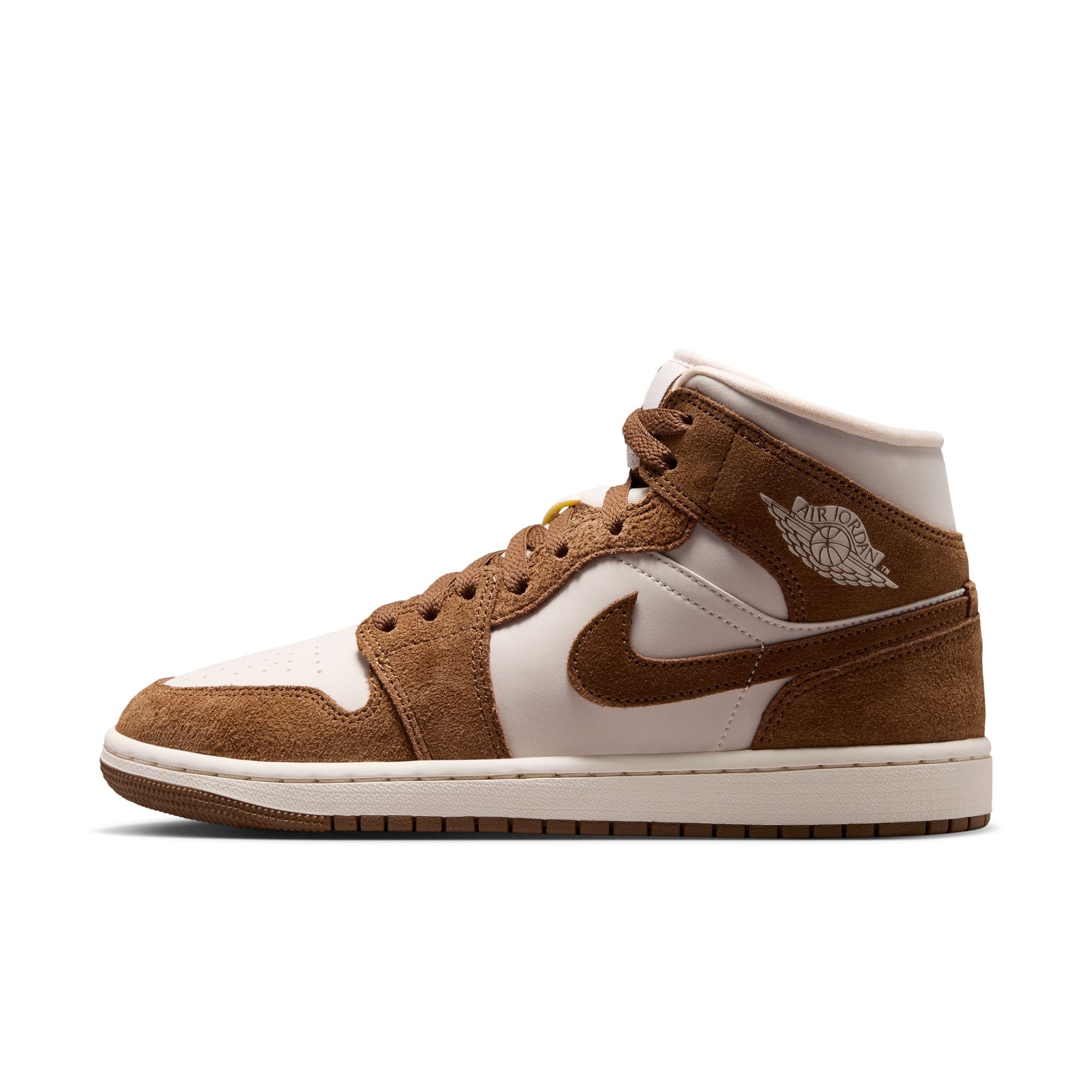 Womens Air Jordan 1 Mid 'Light British Tan Chalk'