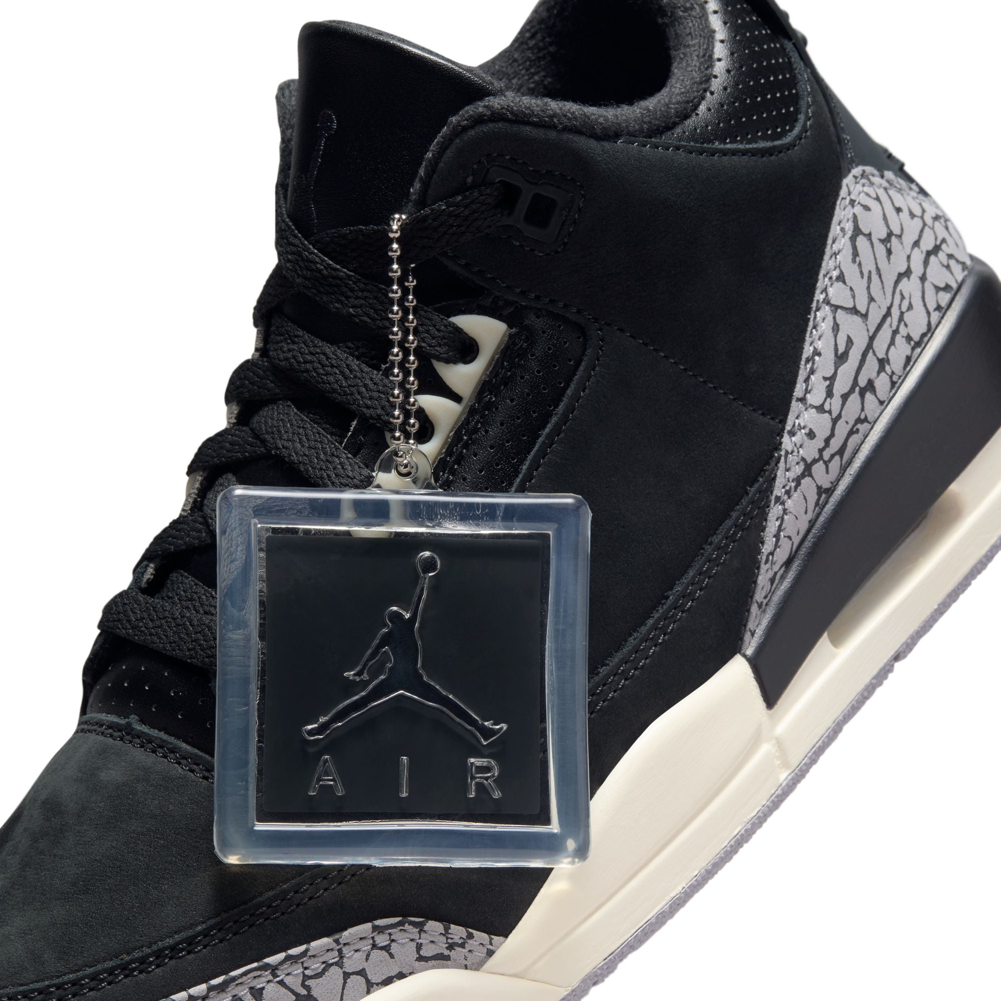 Jordan Air Jordan 3 Retro Off Noir Womens Lifestyle Shoes Black