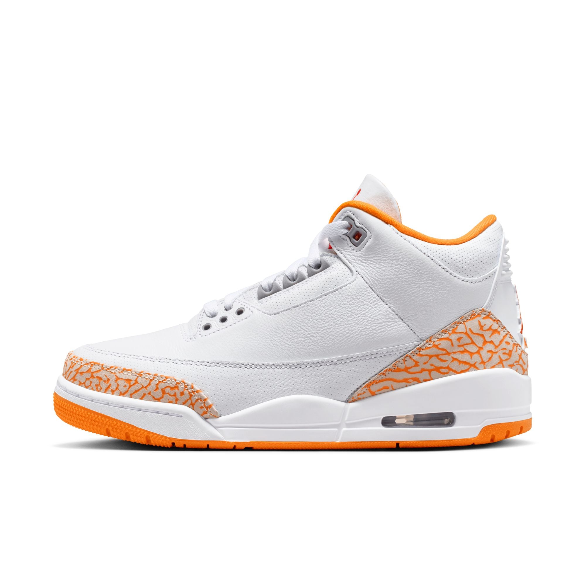Womens Air Jordan 3 Retro 'White/Orange citrus'