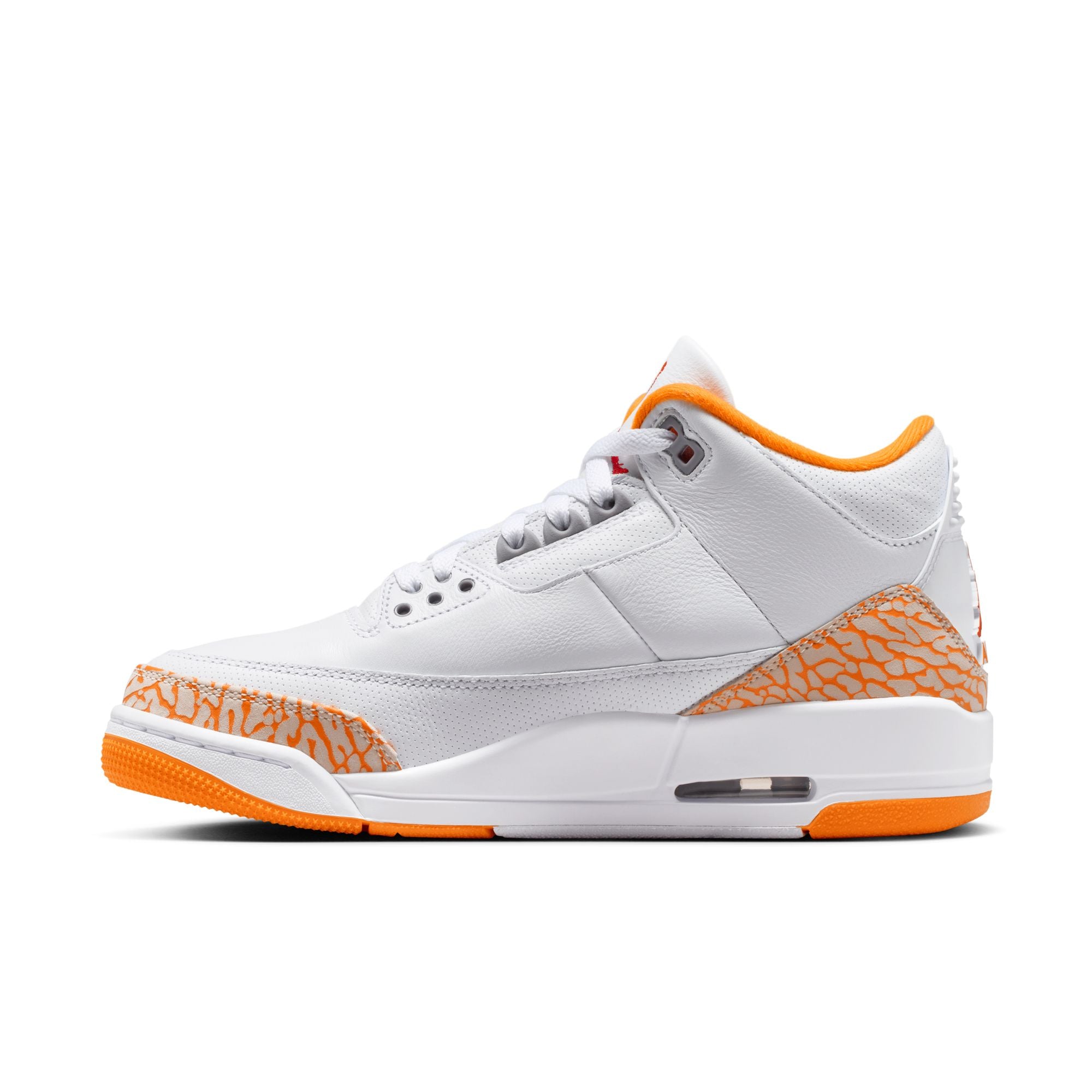 Womens Air Jordan 3 Retro 'White/Orange citrus'