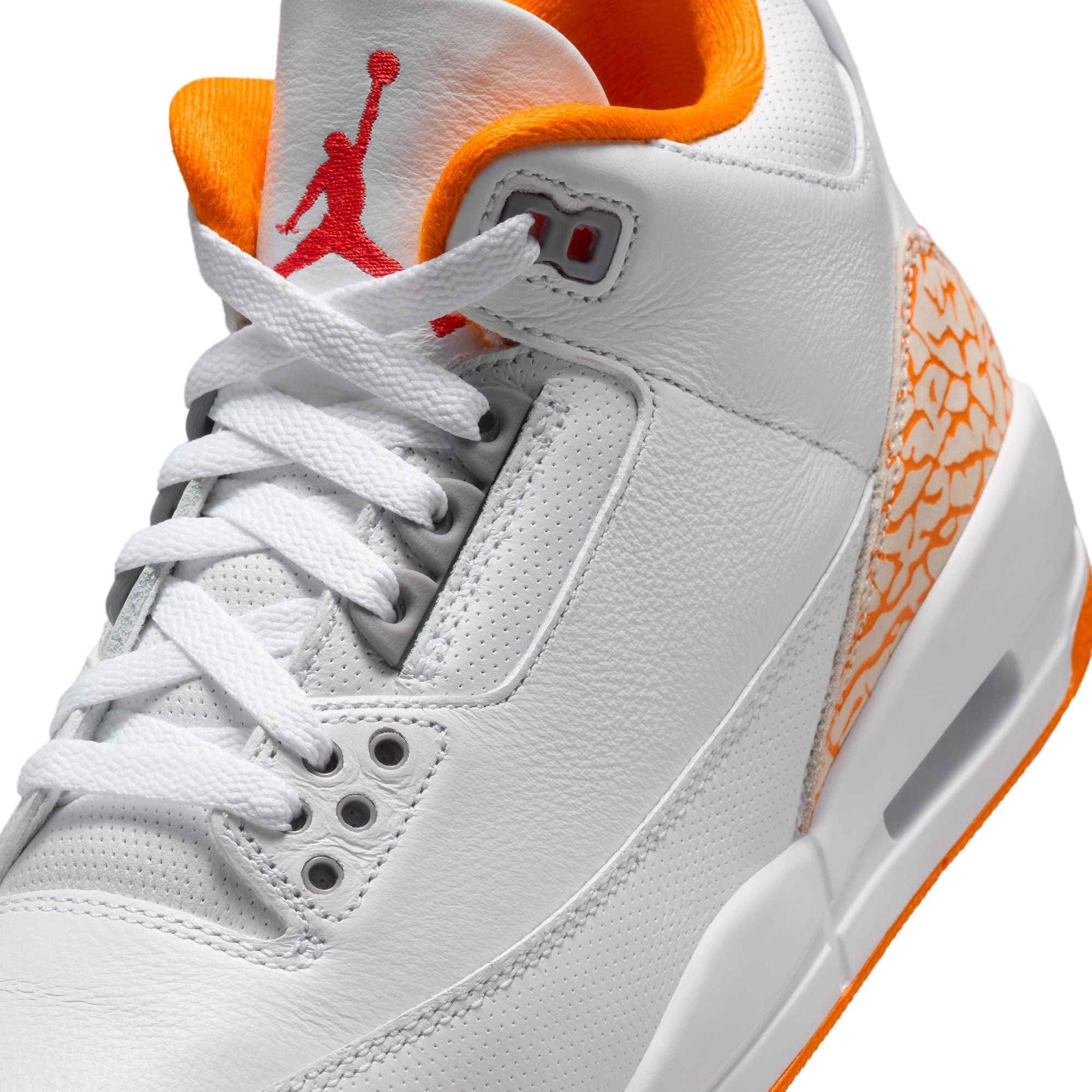 Womens Air Jordan 3 Retro 'White/Orange citrus'