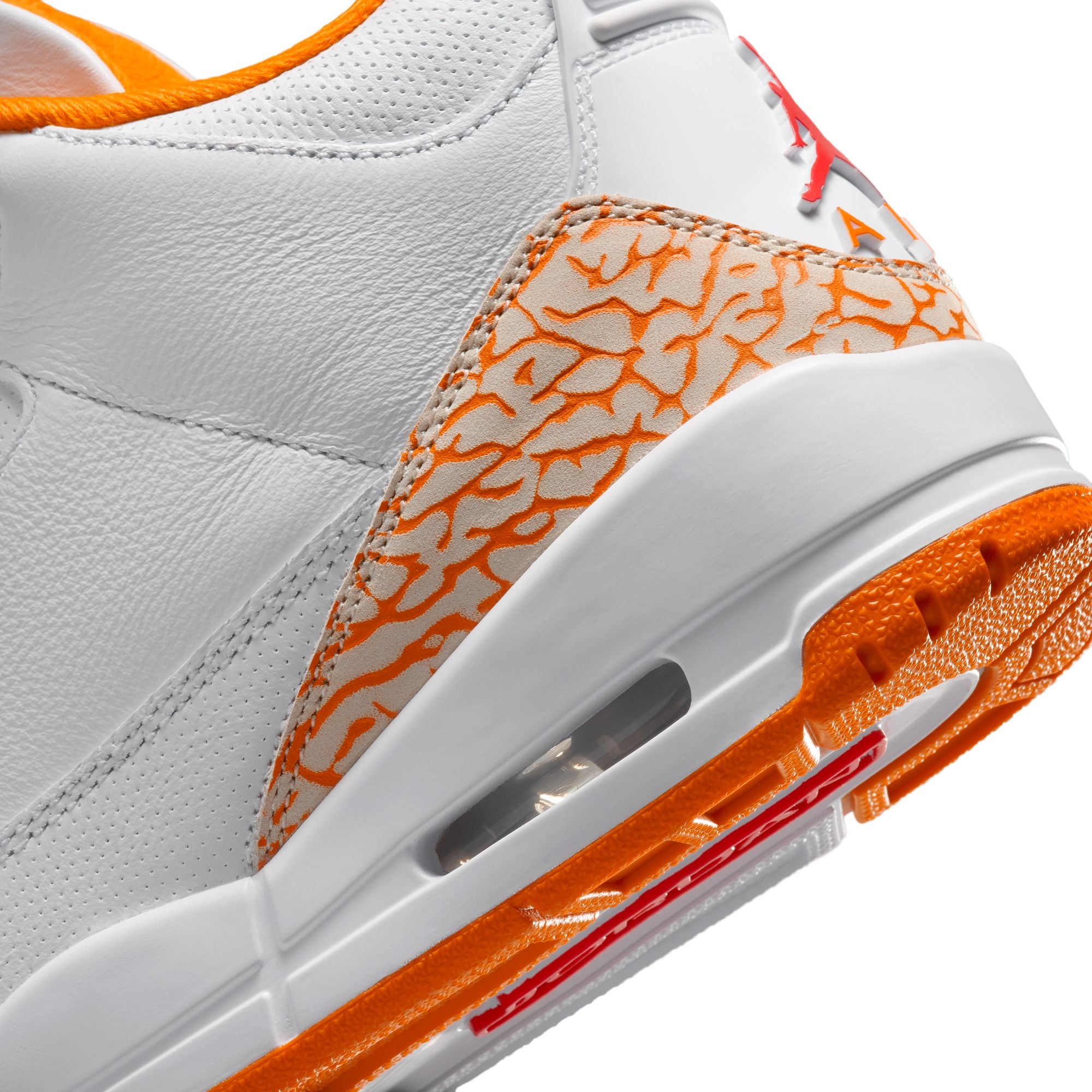 Womens Air Jordan 3 Retro 'White/Orange citrus'