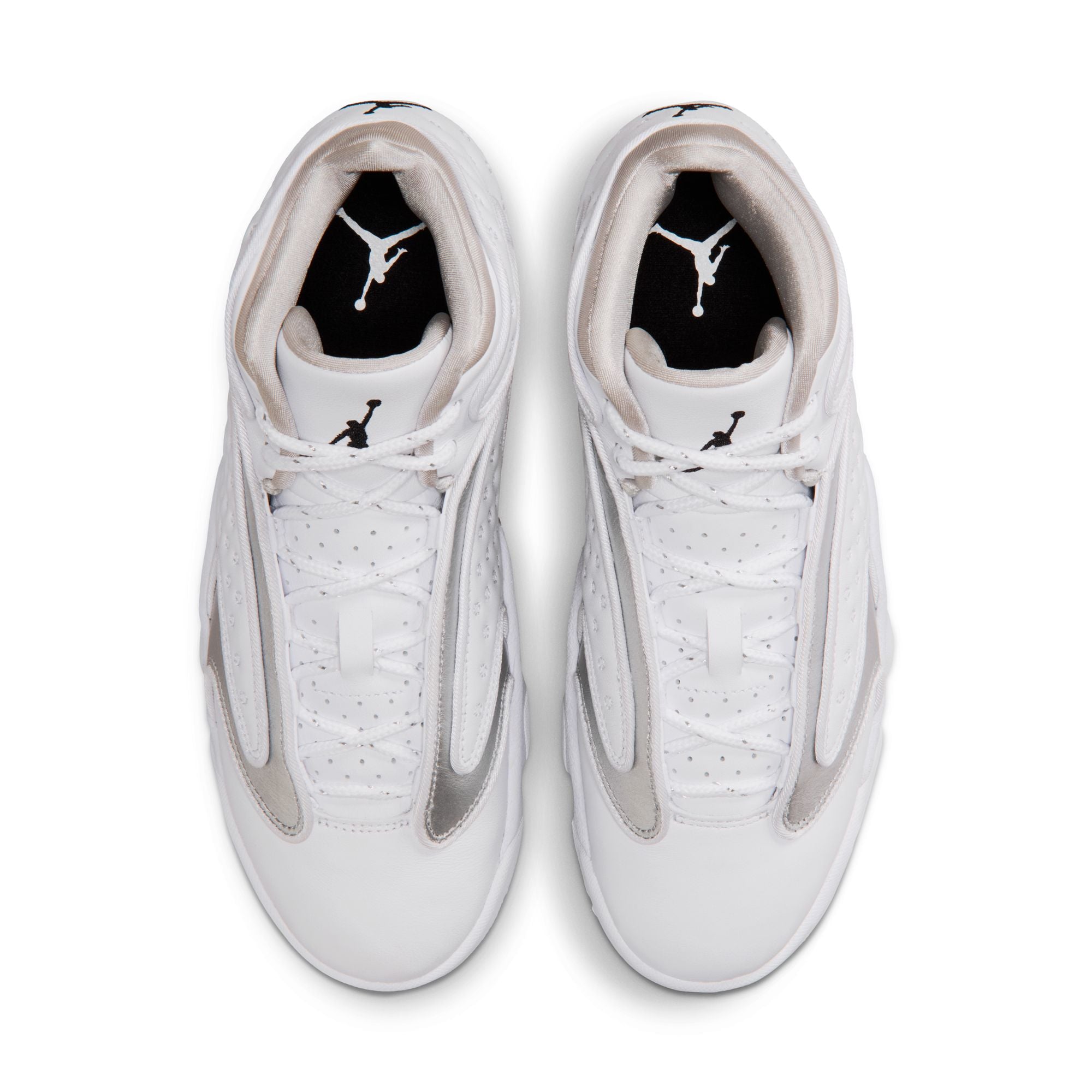 Womens Jordan OG 'White/Metallic Silver'