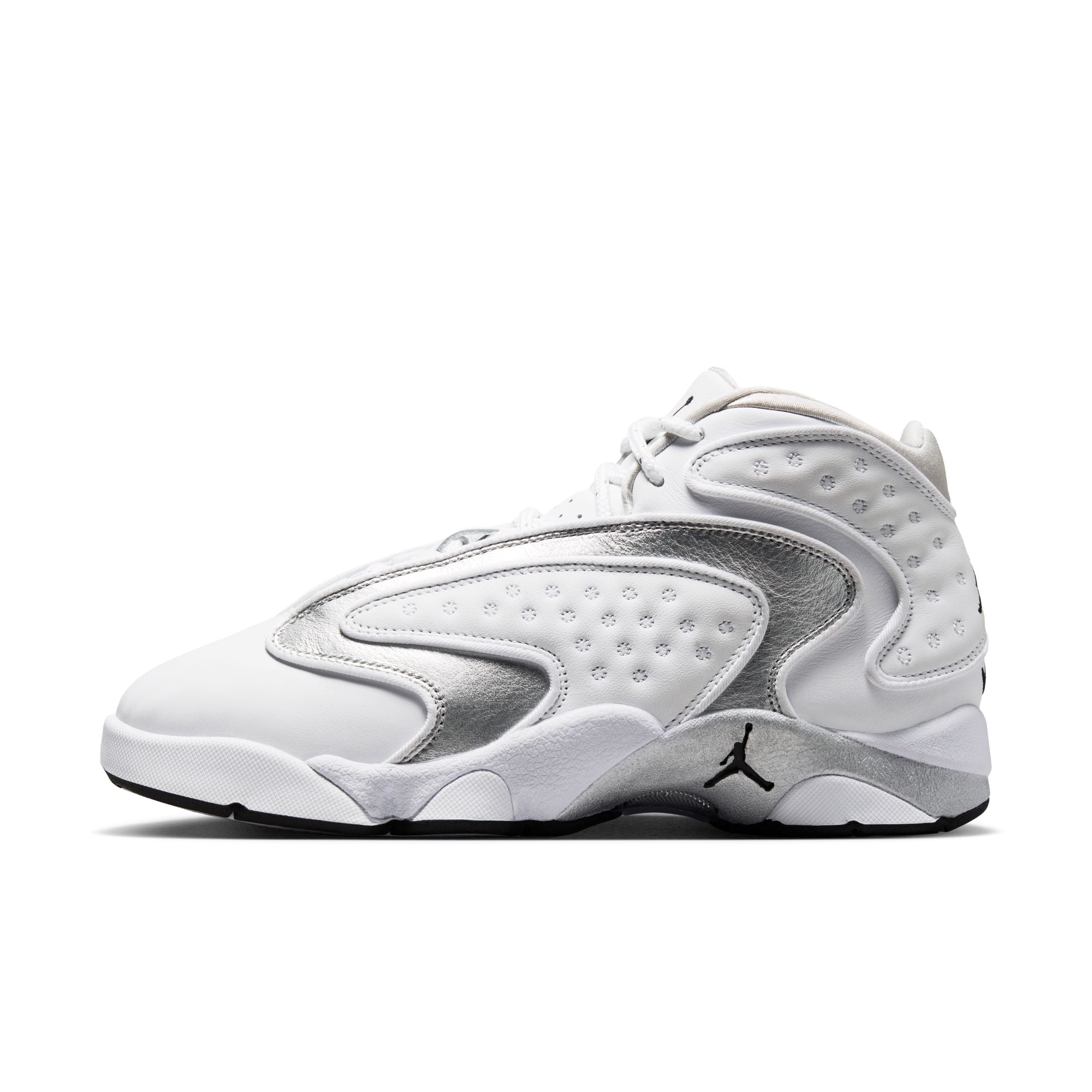 Womens Jordan OG 'White/Metallic Silver'