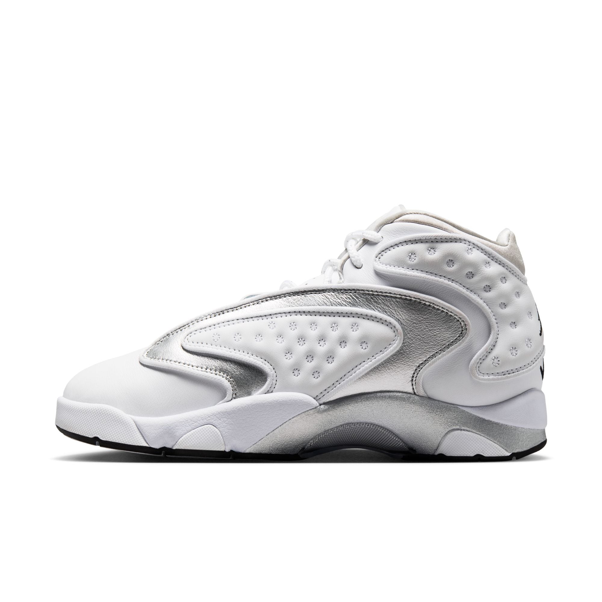 Womens Jordan OG 'White/Metallic Silver'