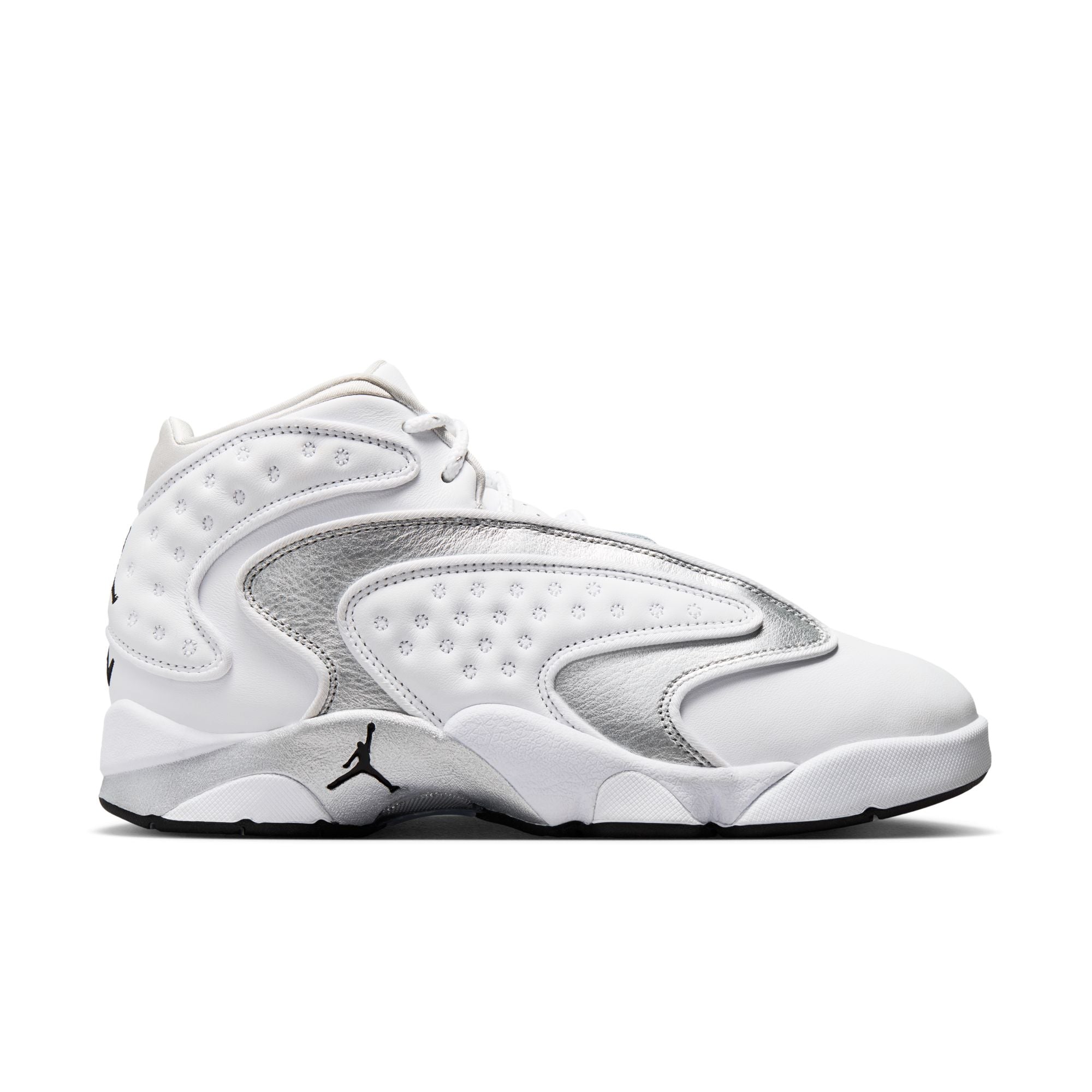 Womens Jordan OG 'White/Metallic Silver'