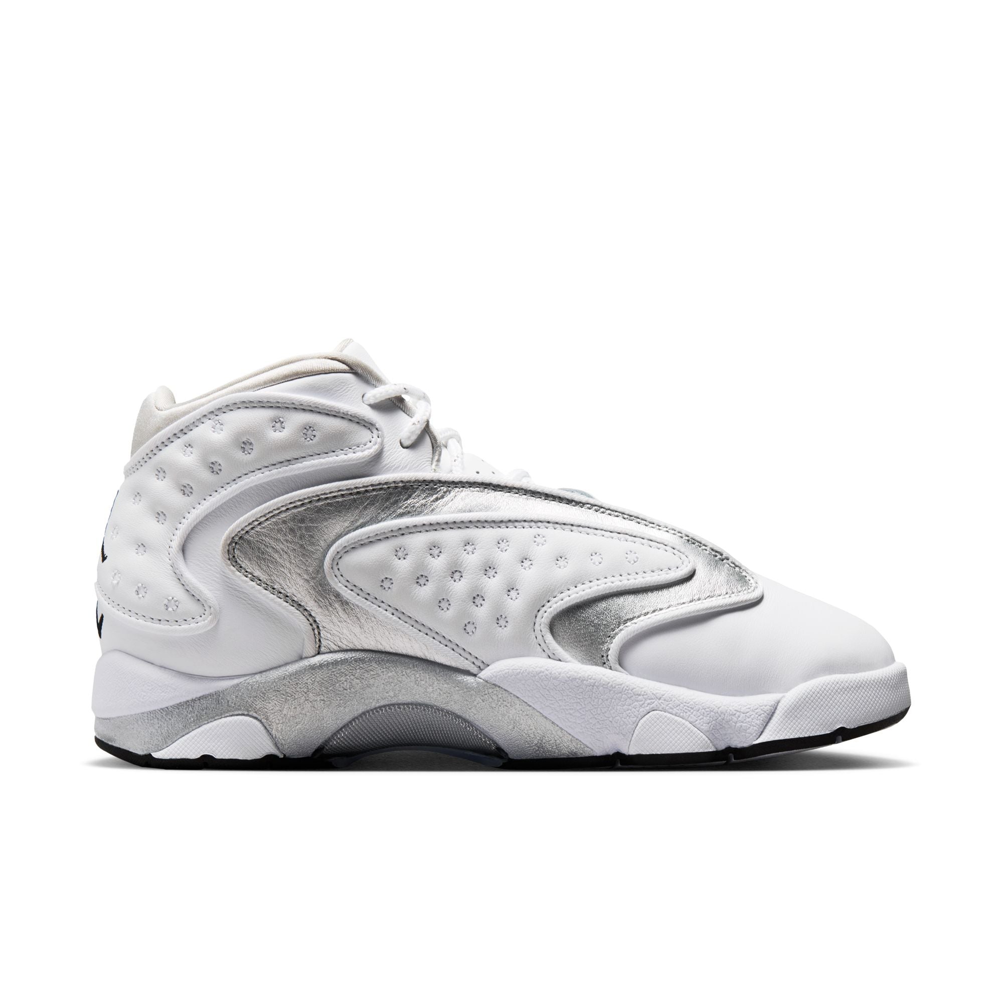 Womens Jordan OG 'White/Metallic Silver'