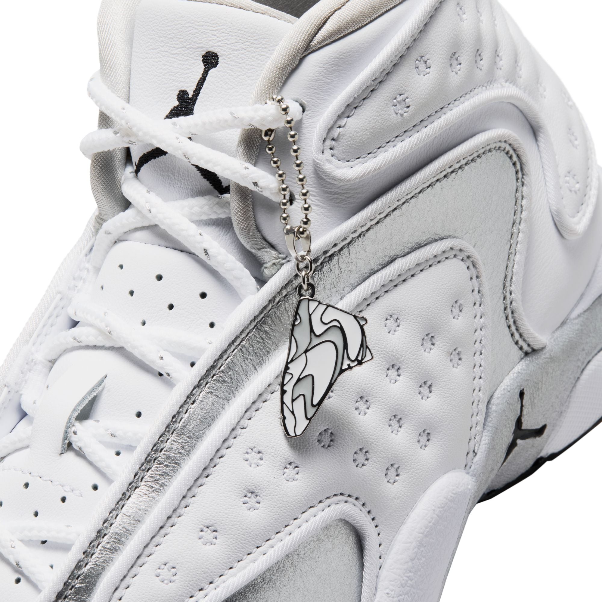 Womens Jordan OG 'White/Metallic Silver'