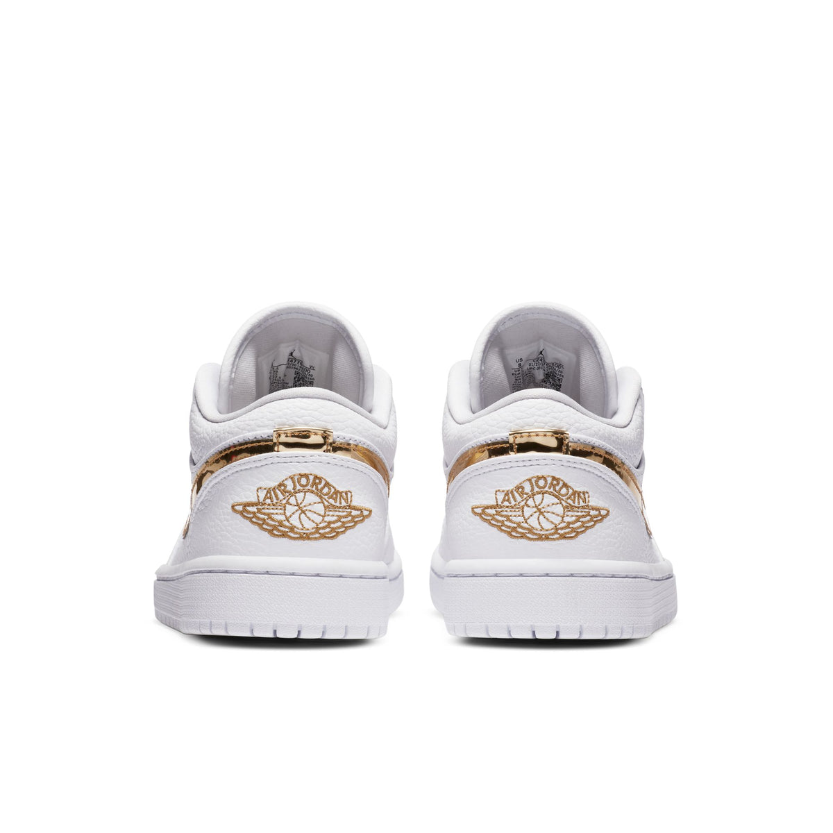 Womens Air Jordan 1 Low SE 'White Metallic Gold'
