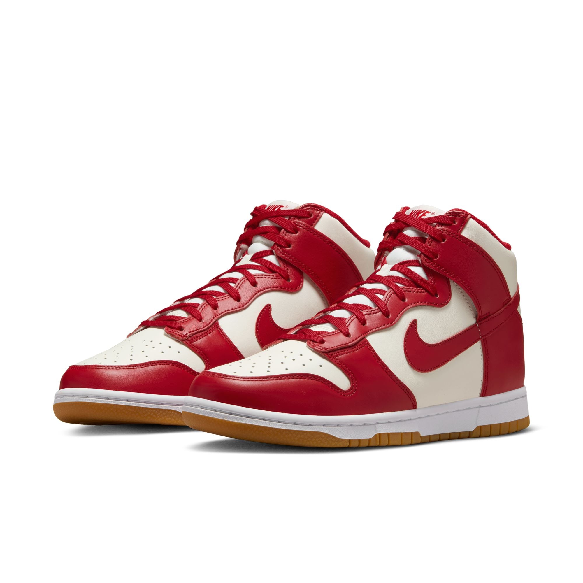 Womens Nike Dunk High 'White/Red'