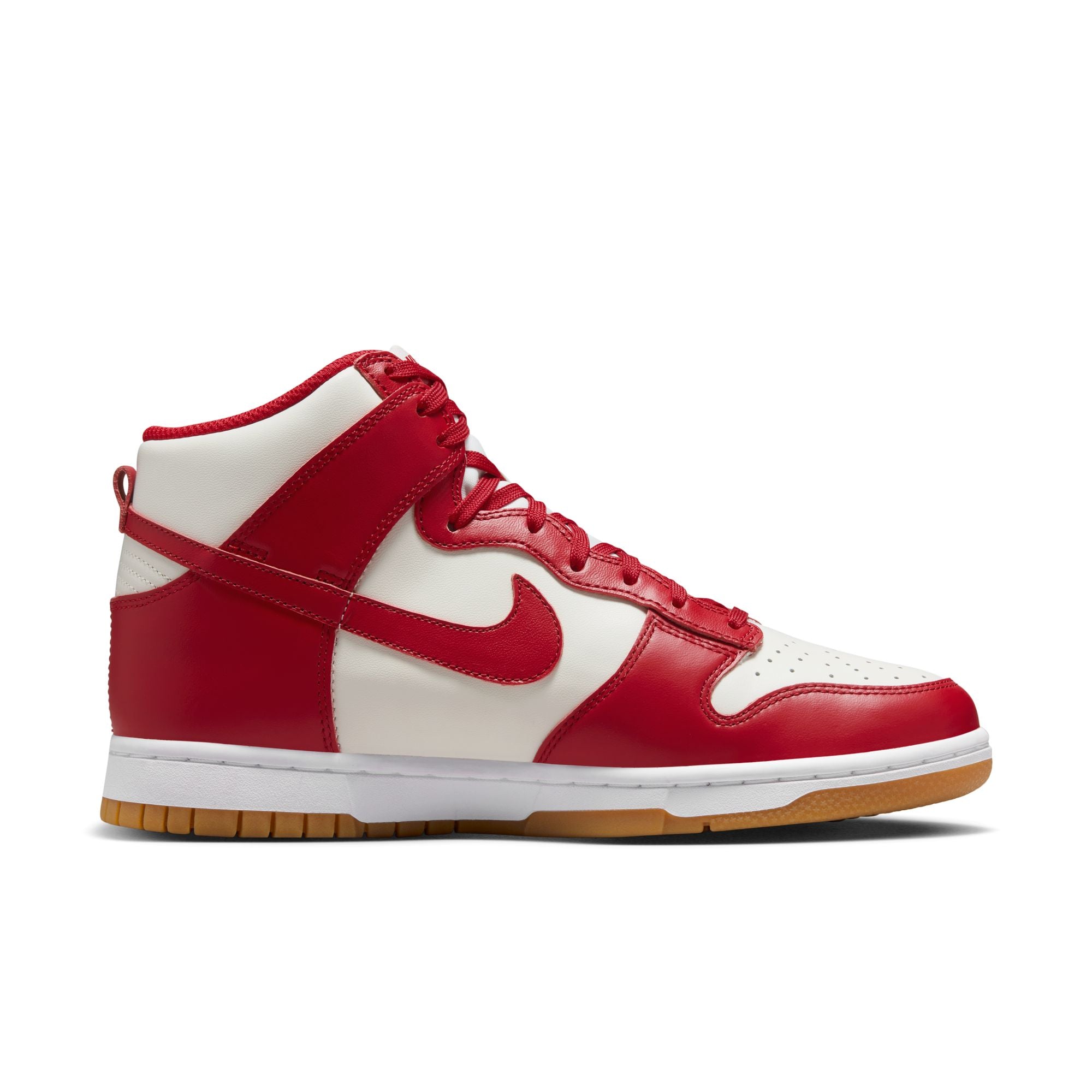 Womens Nike Dunk High 'White/Red'