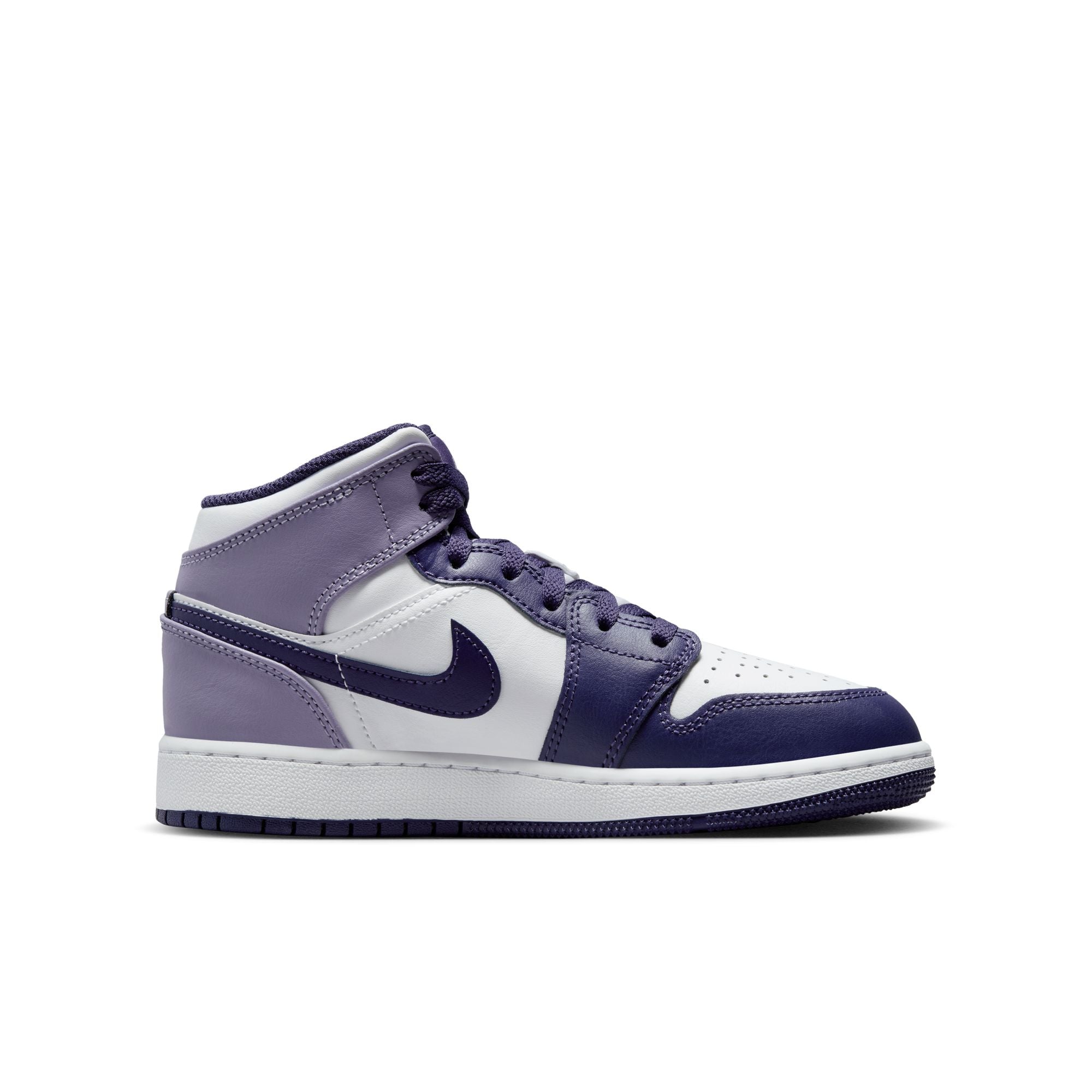 Youth Air Jordan 1 Mid 'Sky Purple'