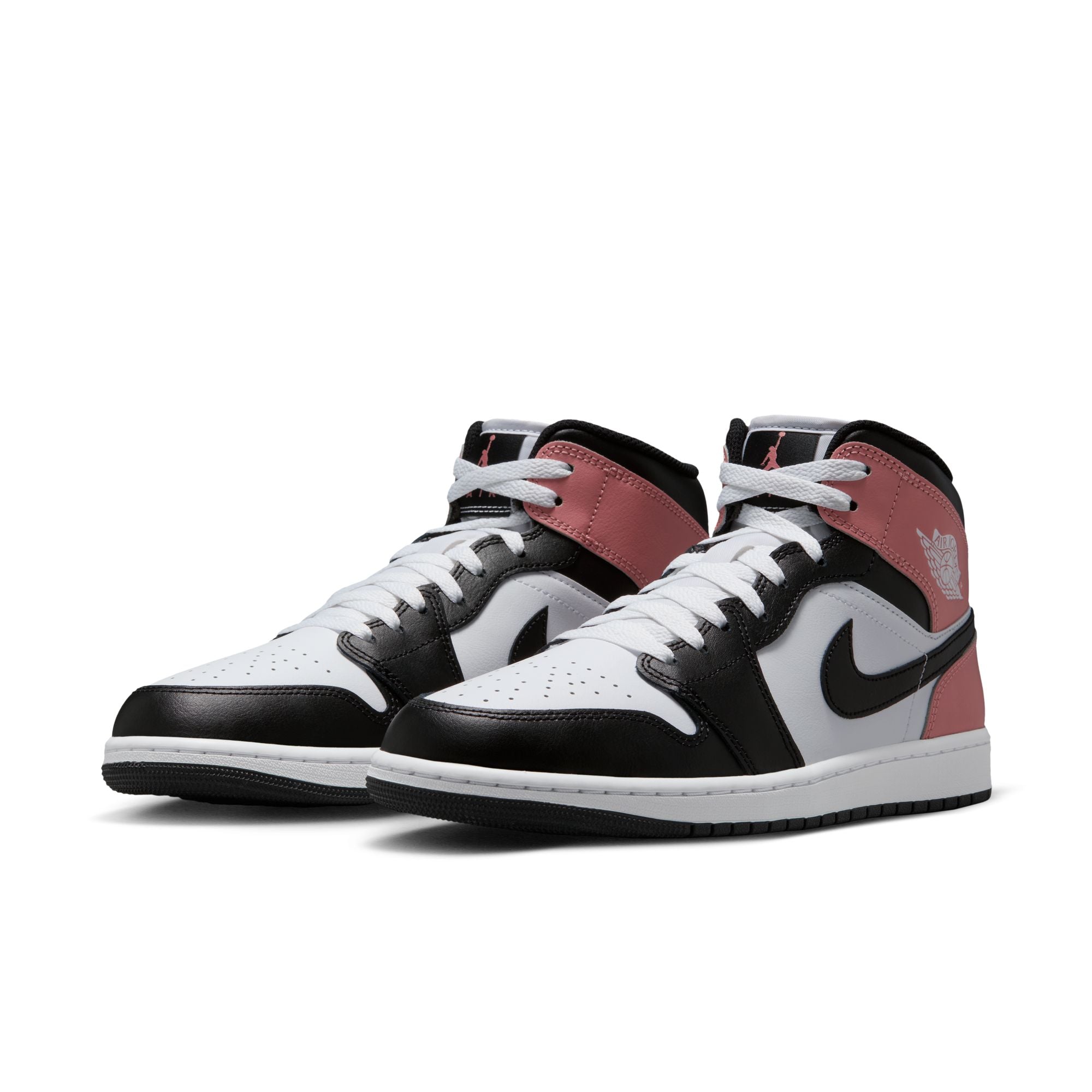 Air Jordan 1 Mid ‘White/Black Rust Pink'