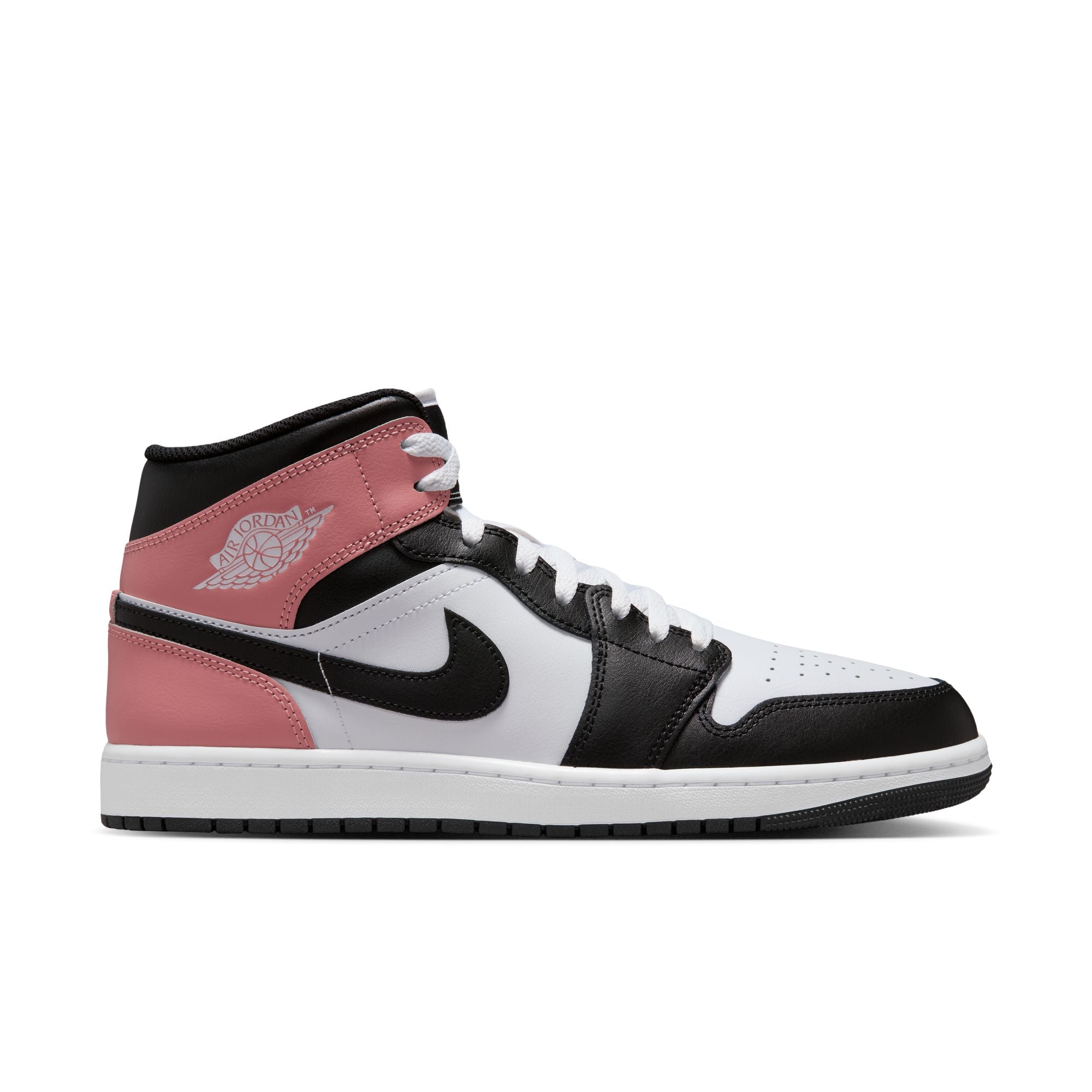 Air Jordan 1 Mid ‘White/Black Rust Pink'