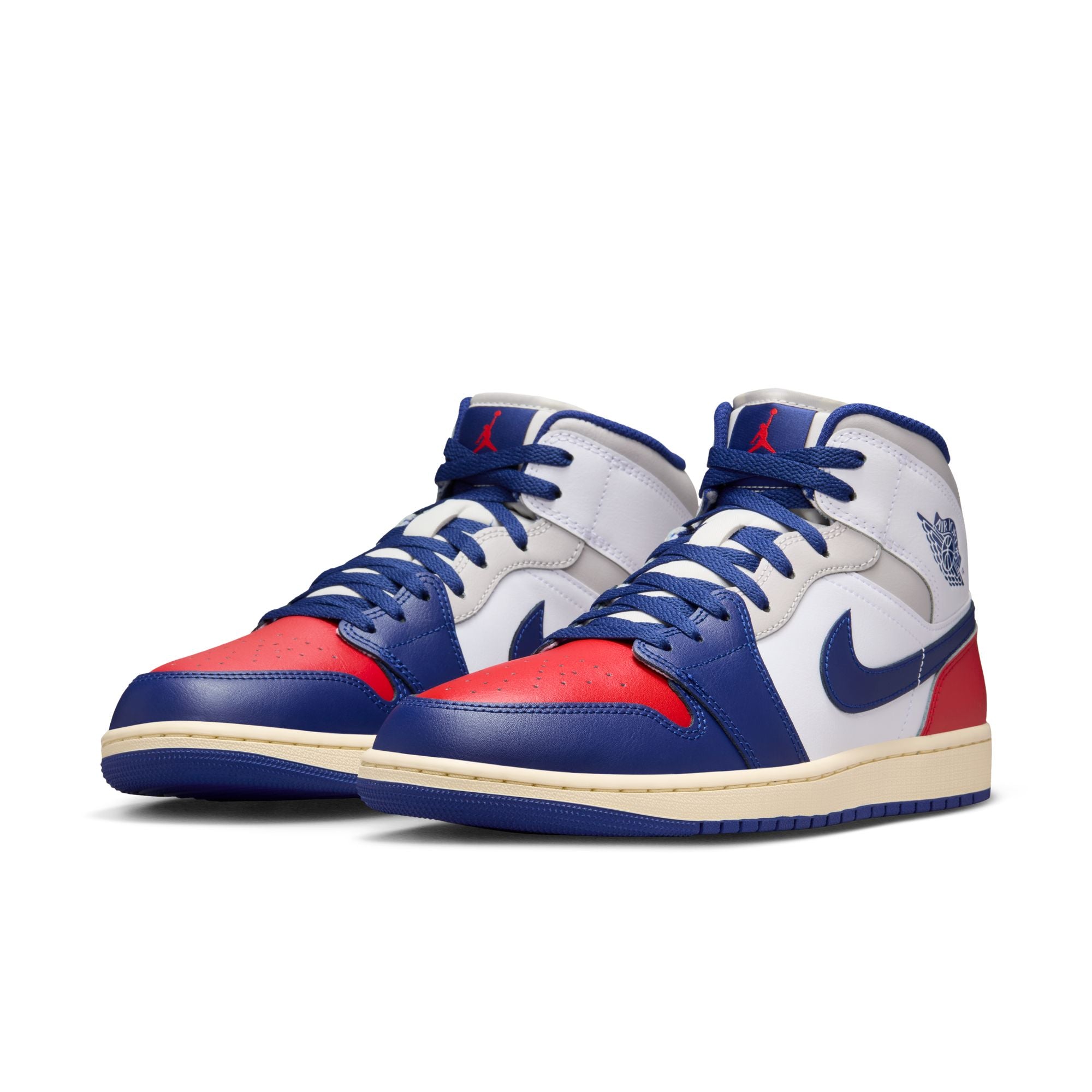 Air Jordan 1 Mid 'White/Deep Royal Blue'