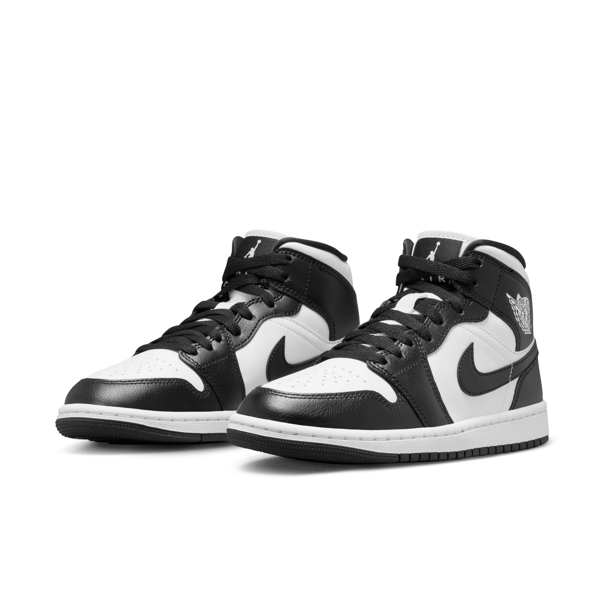 Womens Air Jordan 1 Mid 'White/Black'
