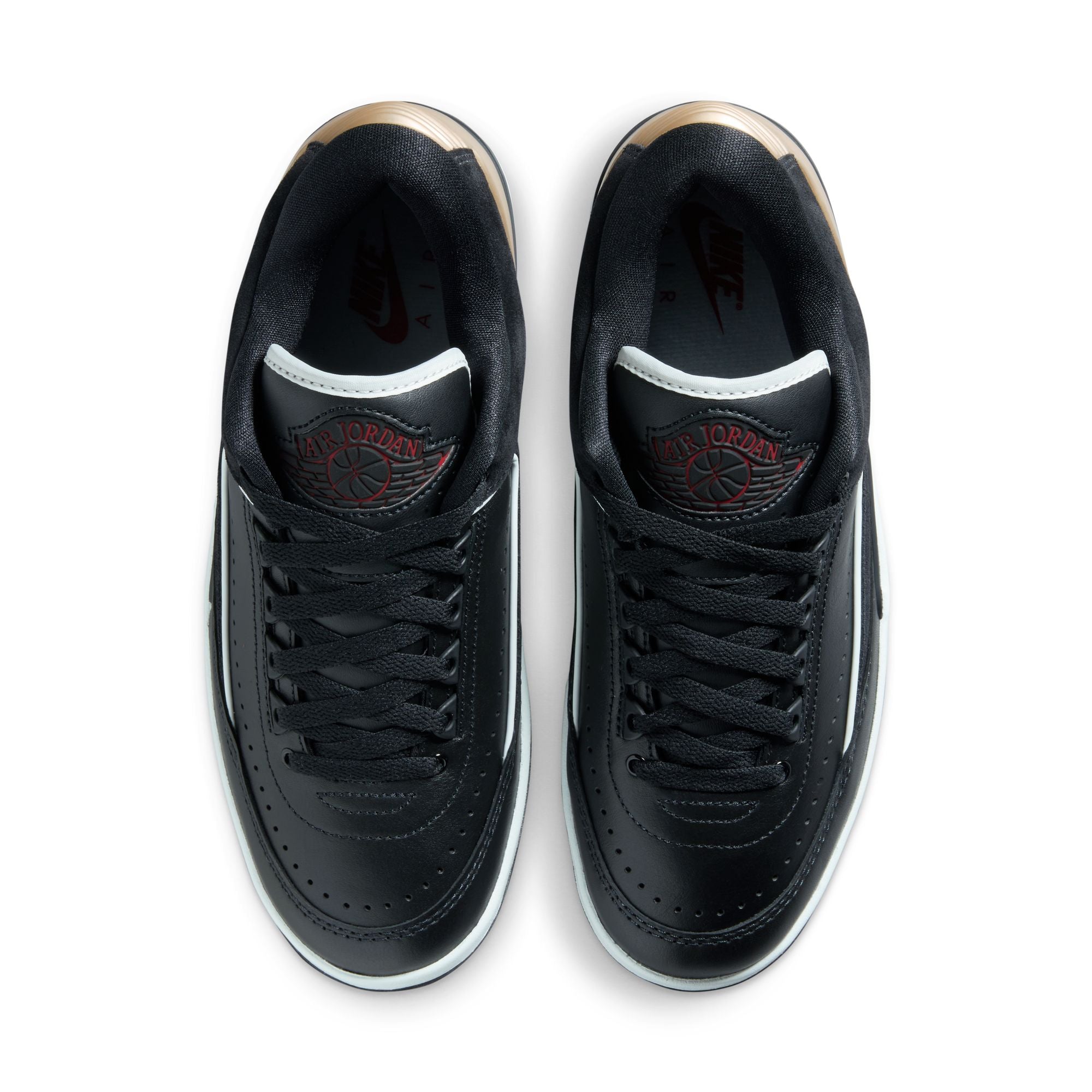 Womens Air Jordan 2 Retro Low 'Black/Varsity Red'