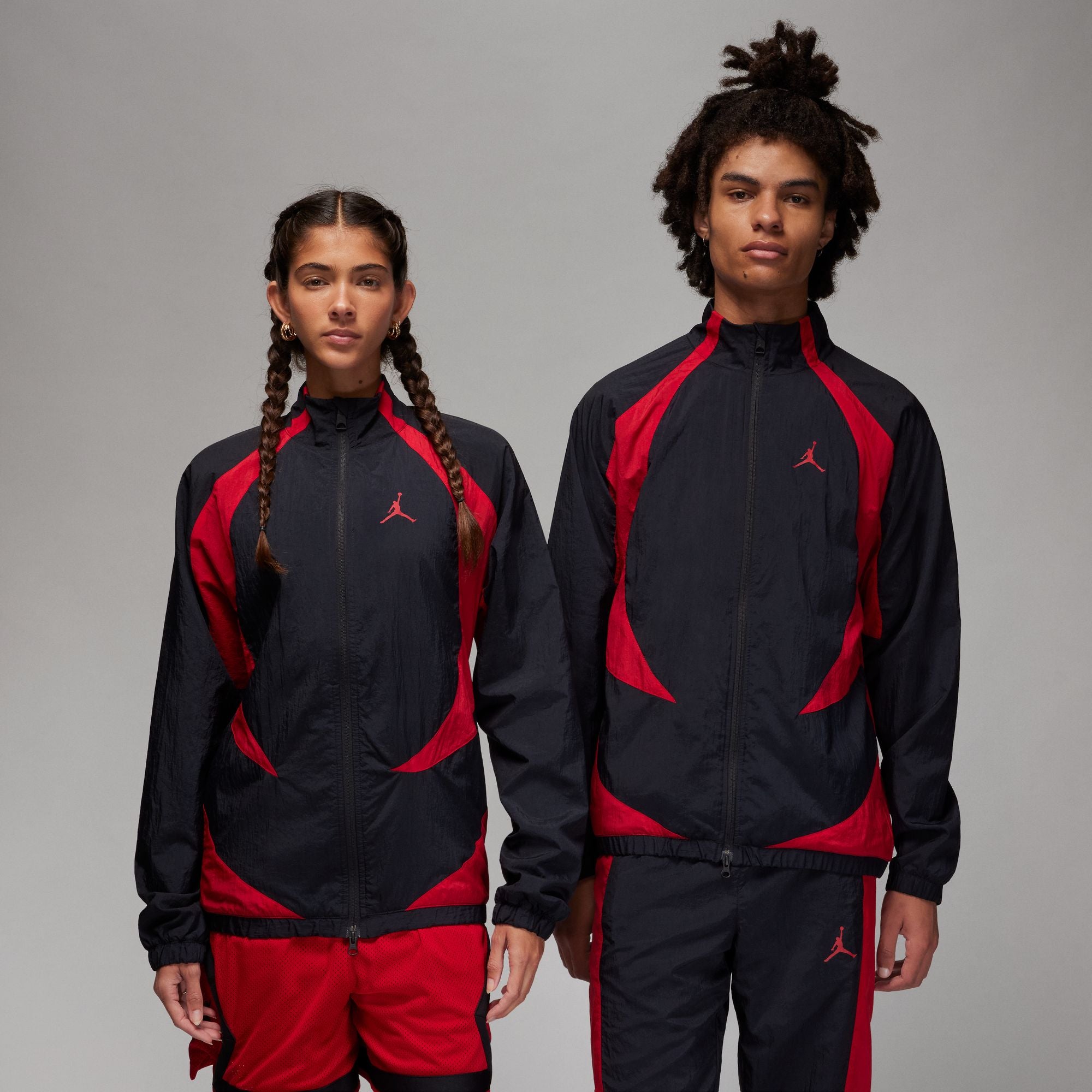 Jordan Sport Jam Warm Up Jacket 'Black/Red'