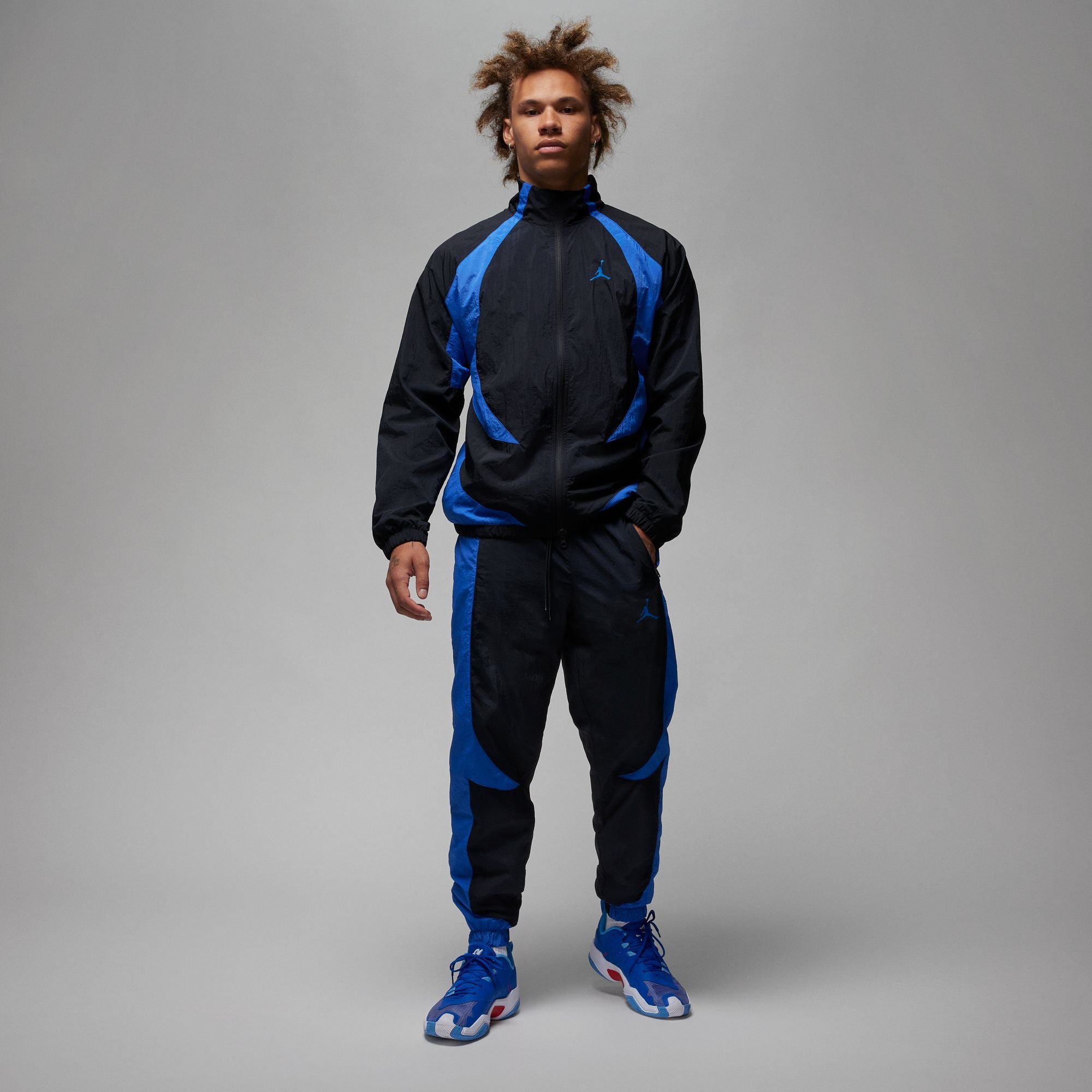 Jordan Sport Jam Warm Up Pants 'Black/Royal'