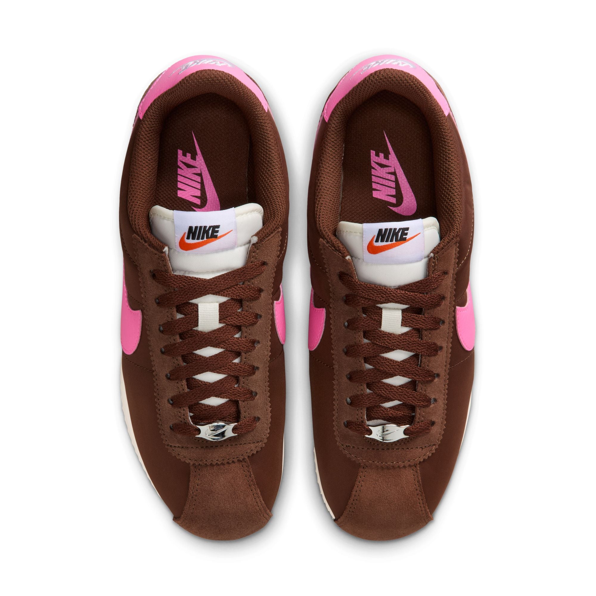 Womens Nike Cortez Textile 'Fauna Brown/Pink Spell'