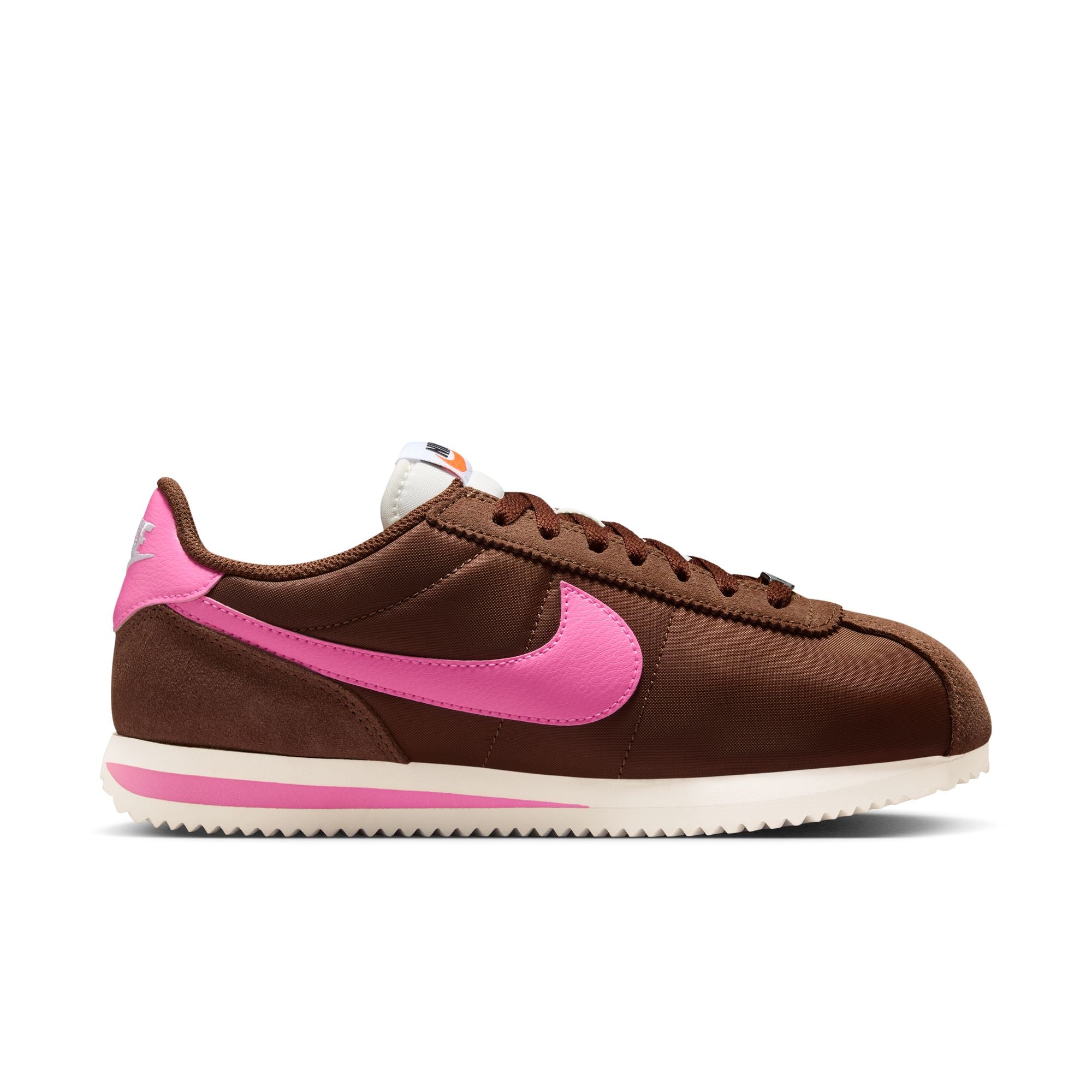 Womens Nike Cortez Textile 'Fauna Brown/Pink Spell'