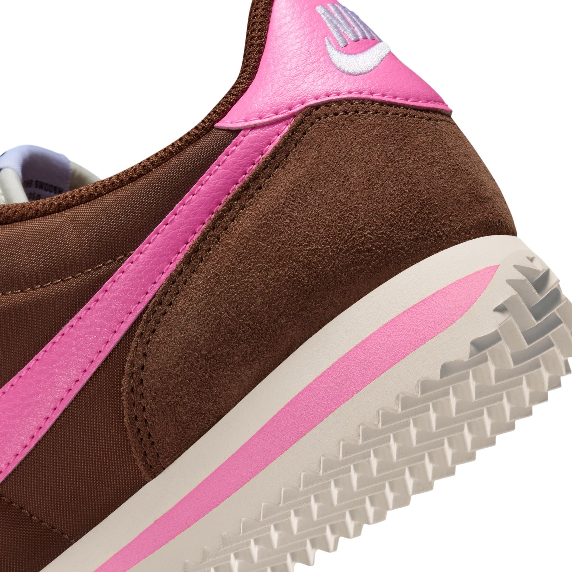 Womens Nike Cortez Textile 'Fauna Brown/Pink Spell'