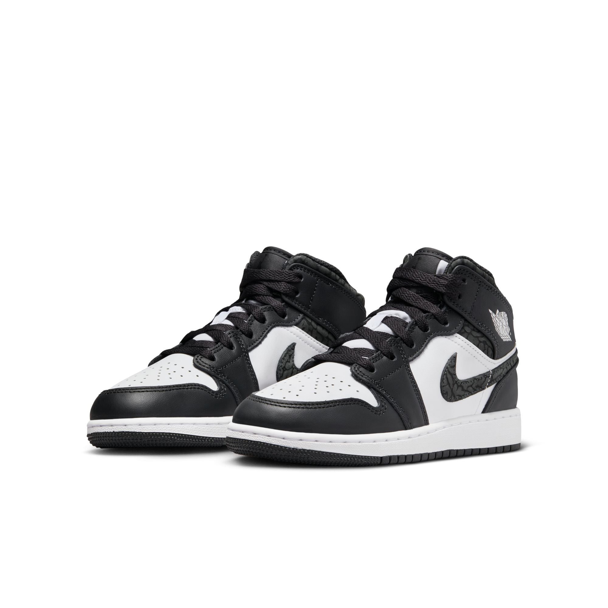 Youth Air Jordan 1 Mid SE 'Panda/Elephant'
