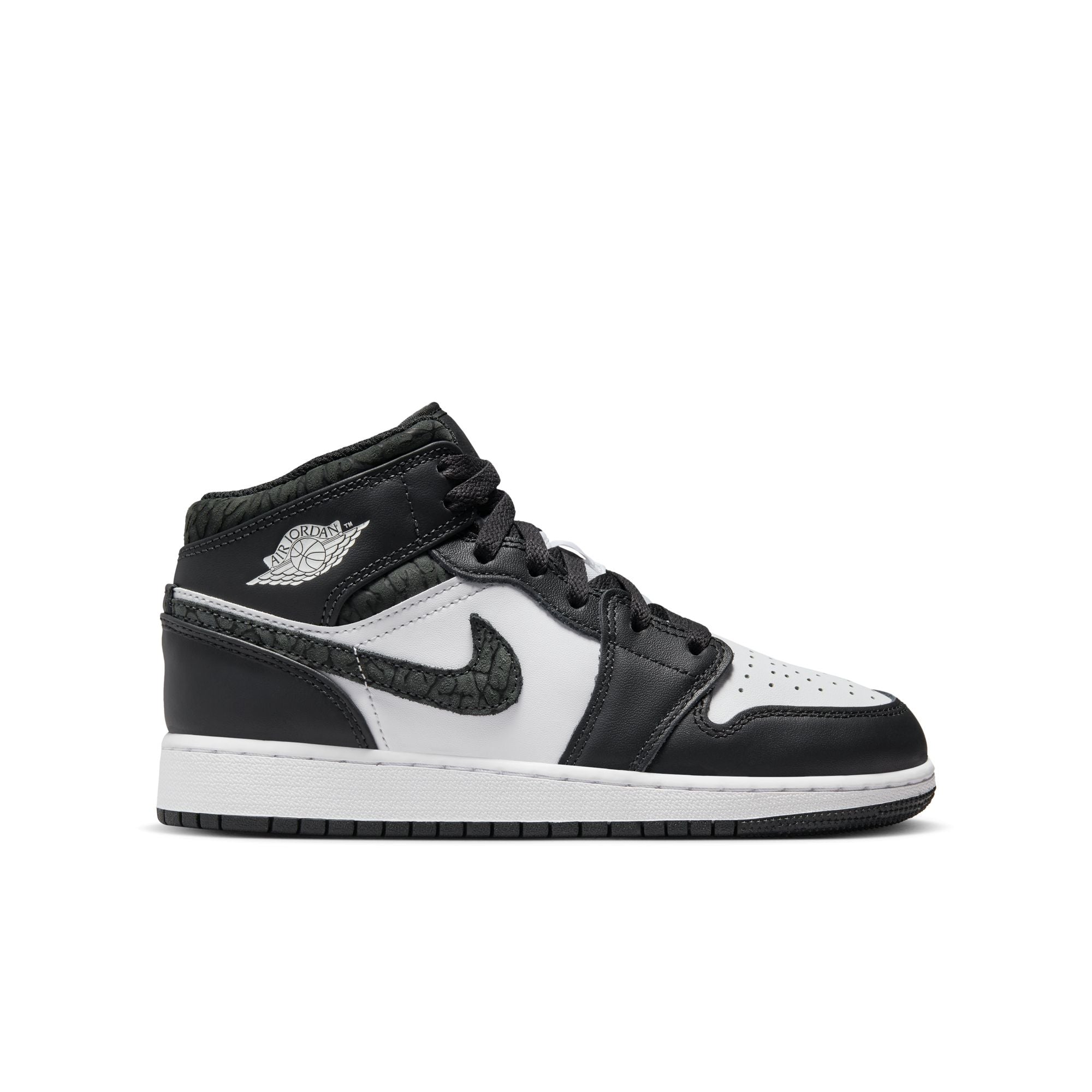 Youth Air Jordan 1 Mid SE 'Panda/Elephant'