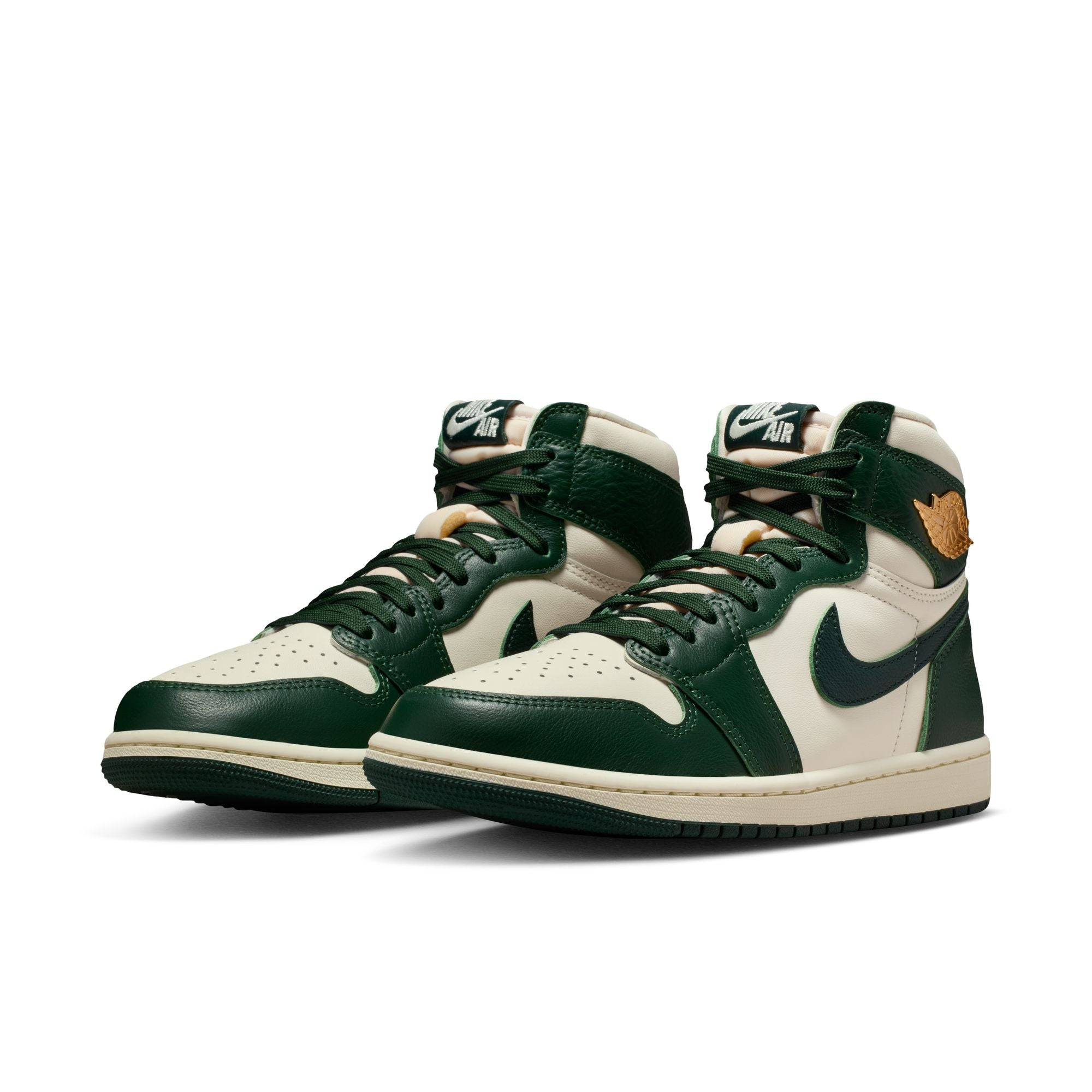 Womens Air Jordan 1 Retro High OG 'Pale Ivory/Pro Green'