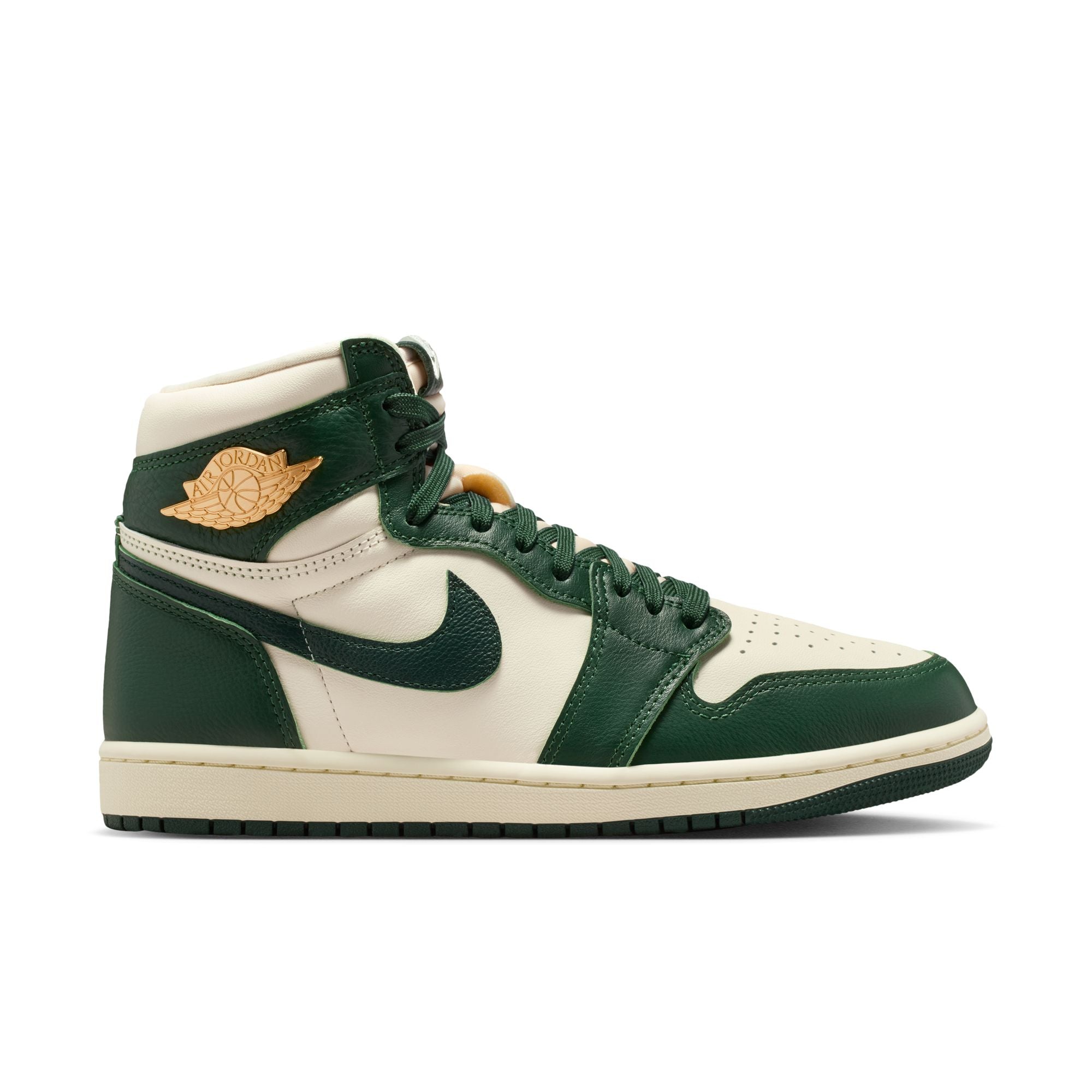 Womens Air Jordan 1 Retro High OG 'Pale Ivory/Pro Green'