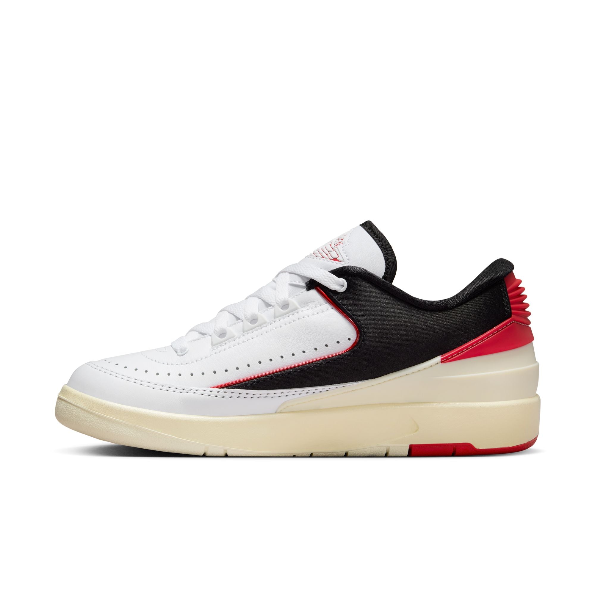 Womens Air Jordan 2 Low 'Black Satin'