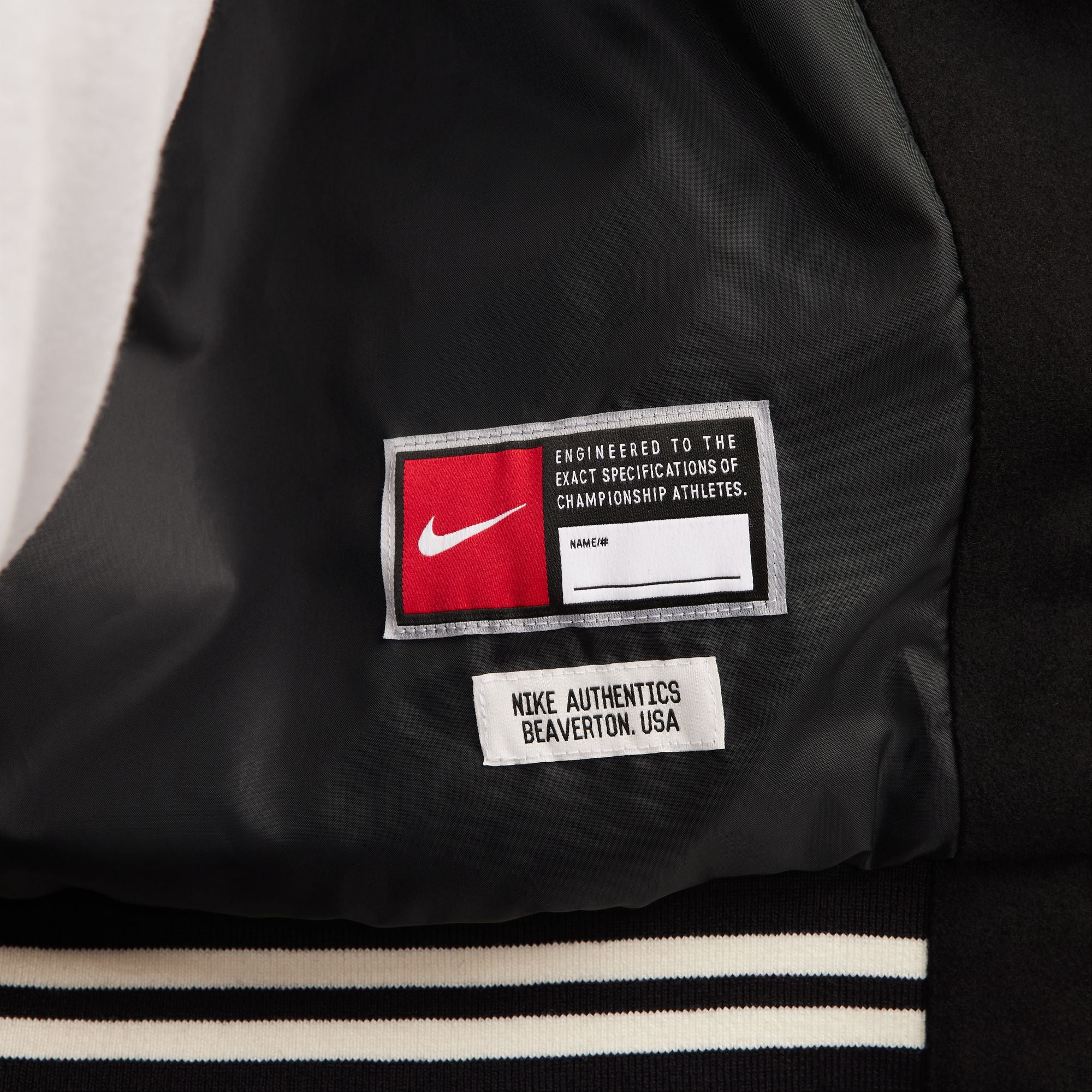 Nike Authentics Varsity Jacket 'Black'