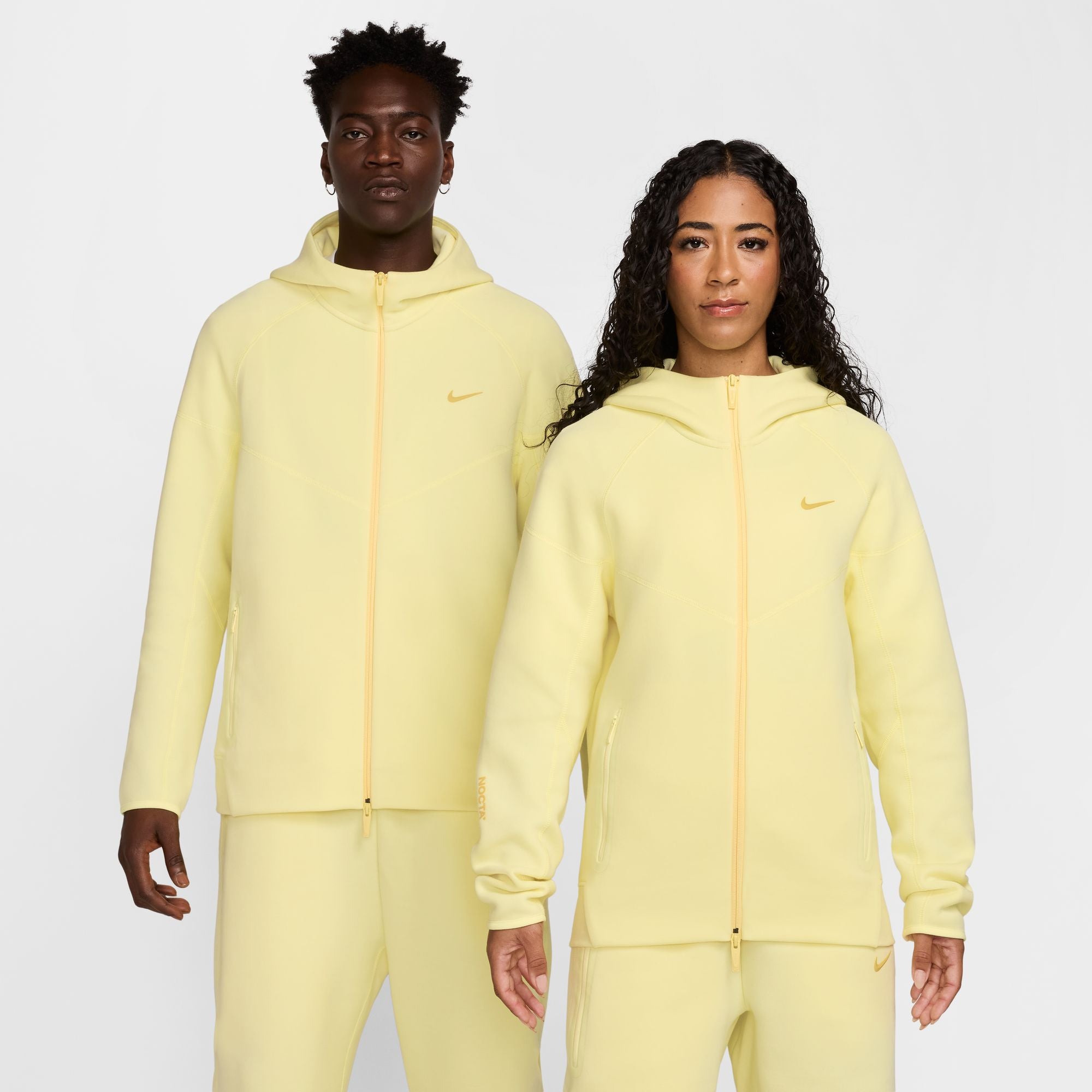 NOCTA Tech Fleece Zip-Up Hoodie 'Citron Yellow'