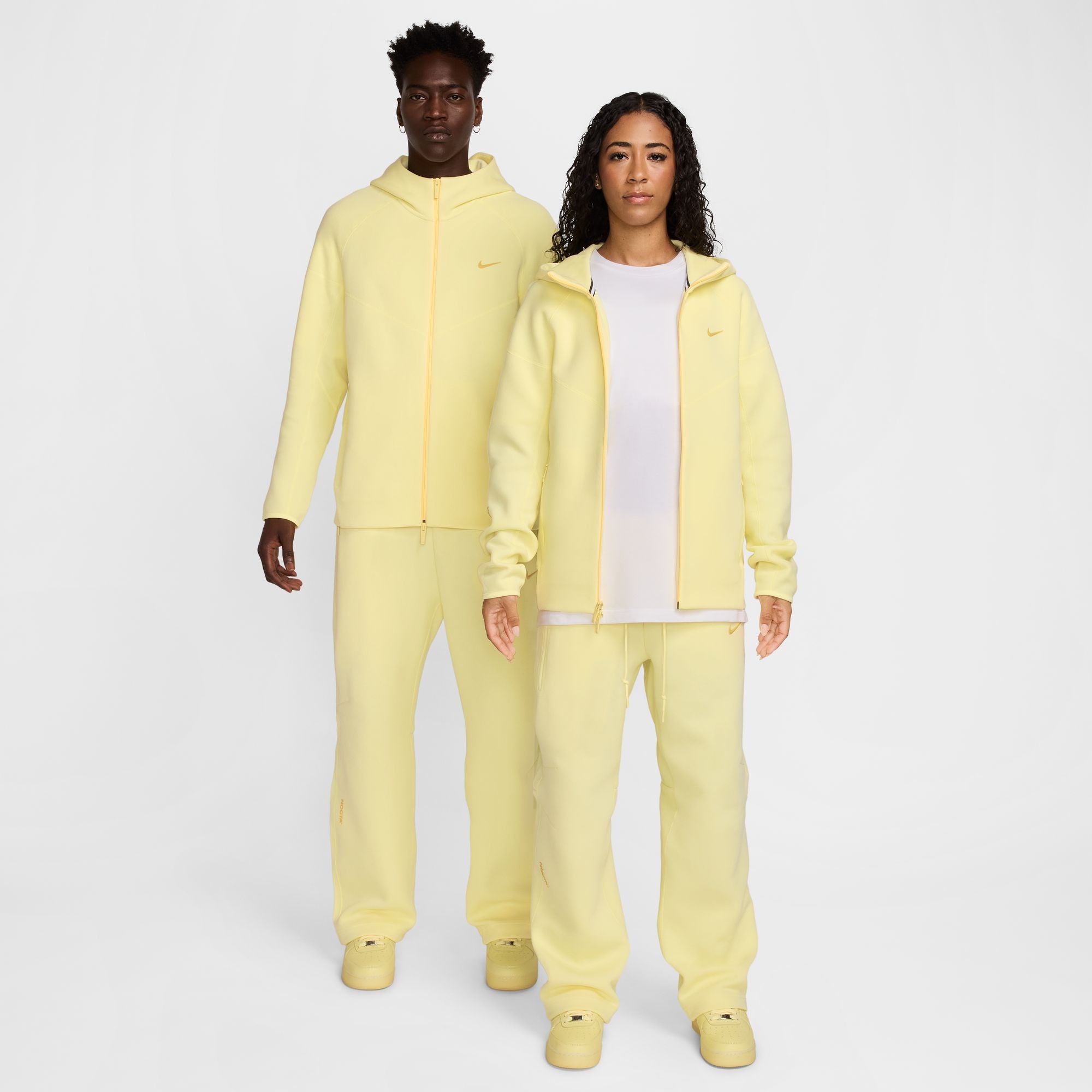 NOCTA Tech Fleece Zip-Up Hoodie 'Citron Yellow'