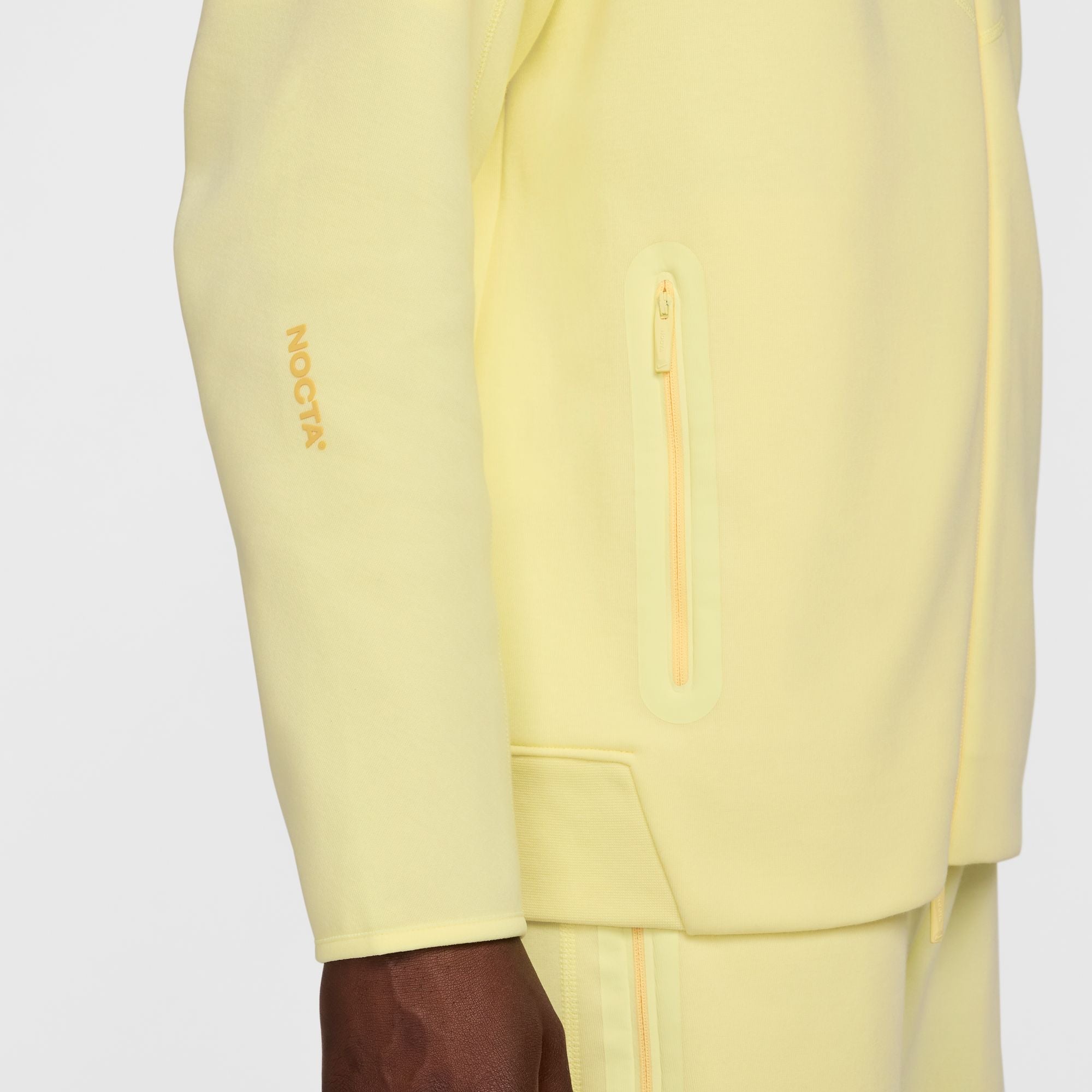 NOCTA Tech Fleece Zip-Up Hoodie 'Citron Yellow'