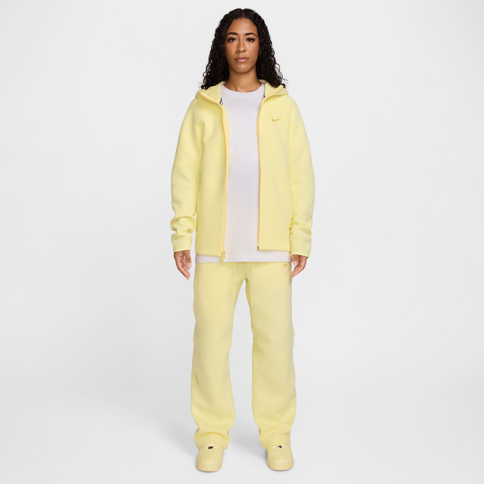 NOCTA Tech Fleece Zip-Up Hoodie 'Citron Yellow'