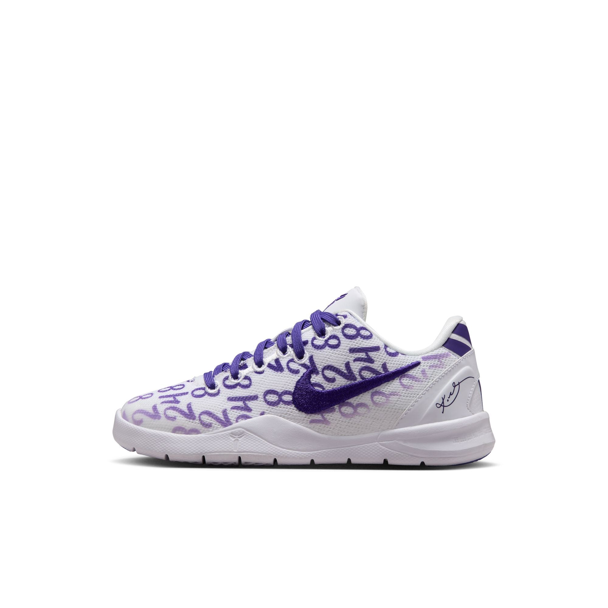 Youth Nike Kobe 8 'White/Purple'
