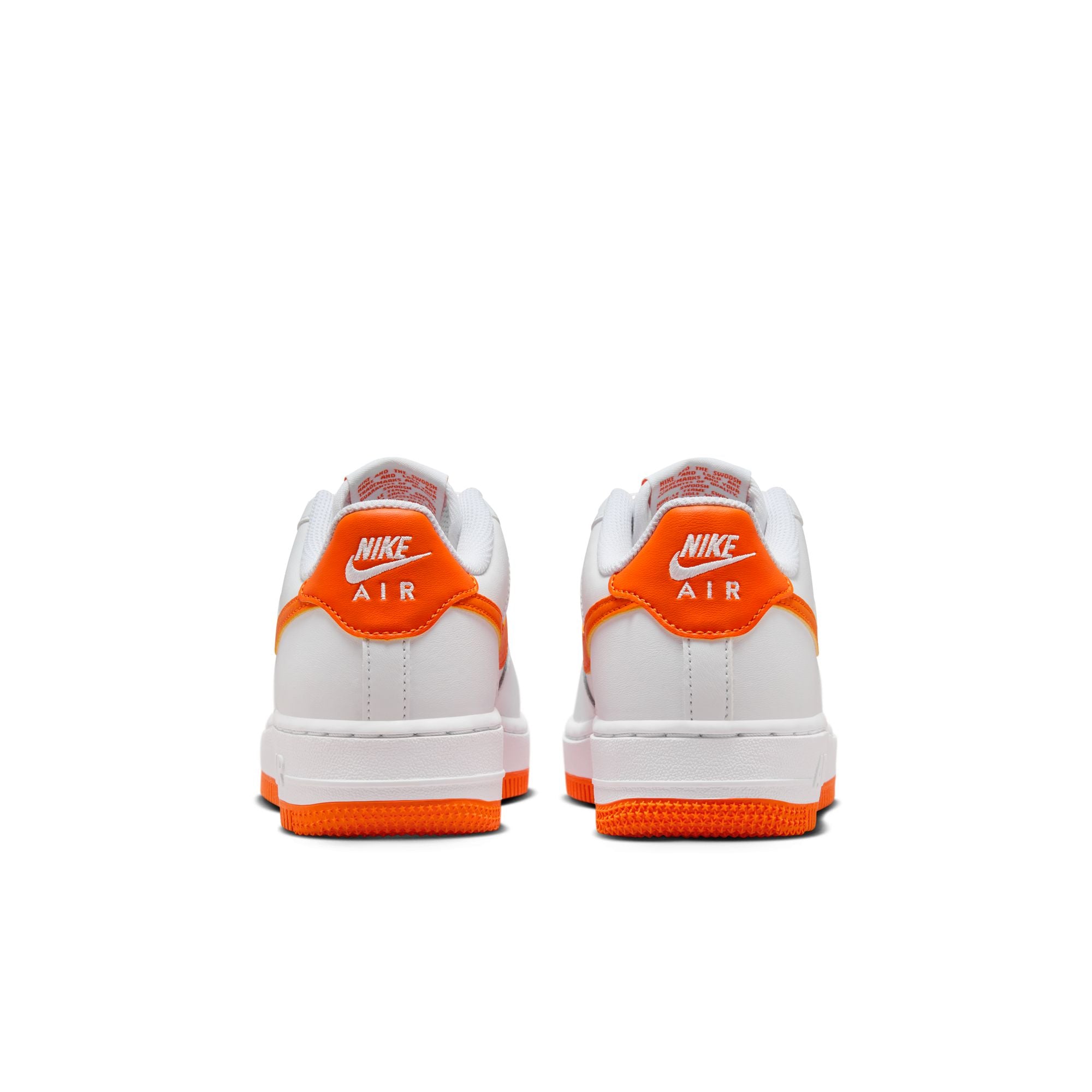 Youth Nike Air Force 1 'White/Safety Orange' (GS)