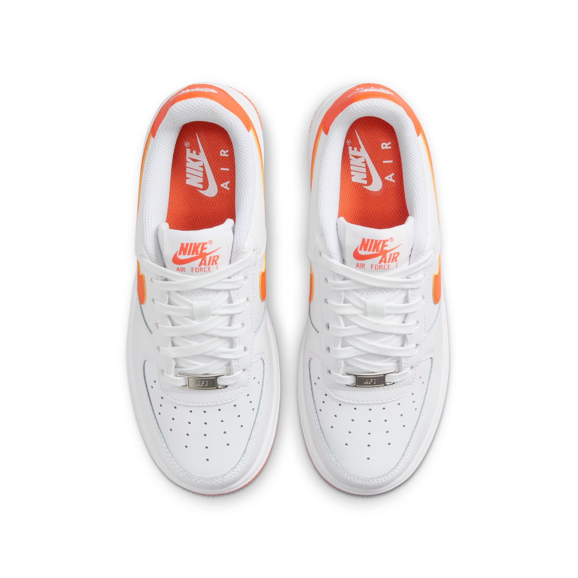 Youth Nike Air Force 1 'White/Safety Orange' (GS)