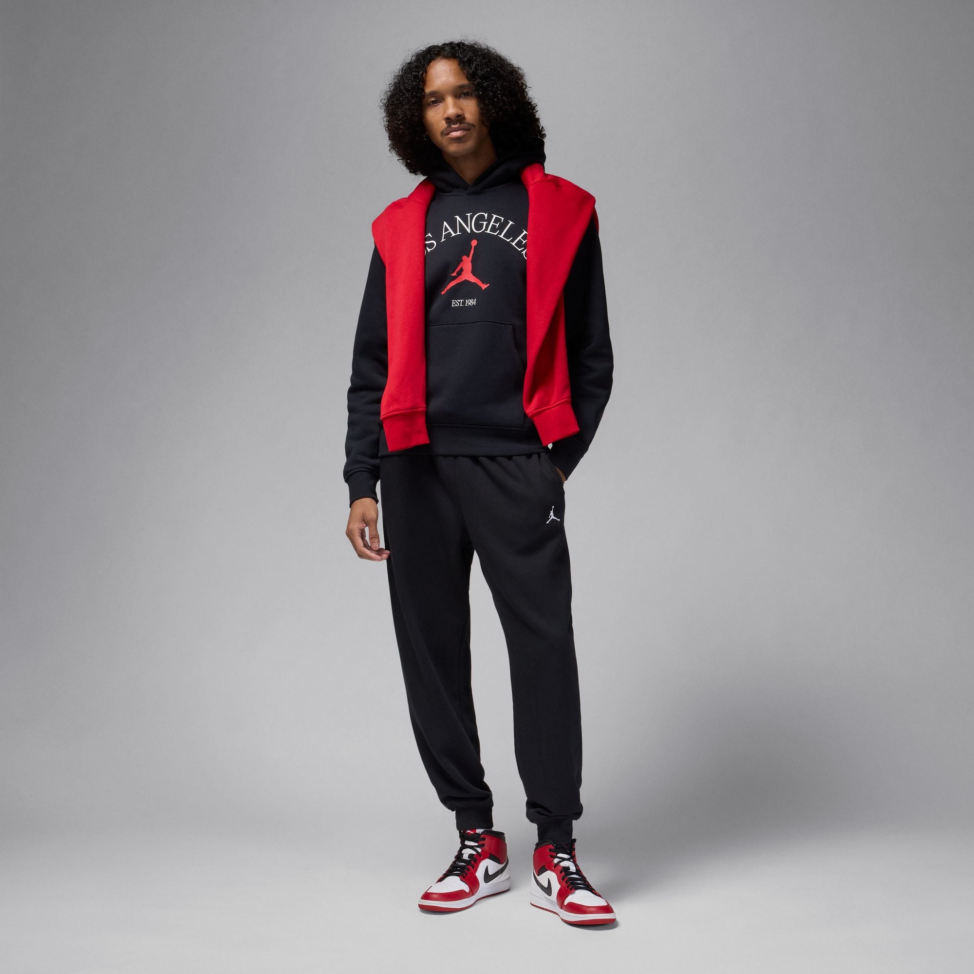 Jordan Los Angeles Pullover Hoodie 'Black'